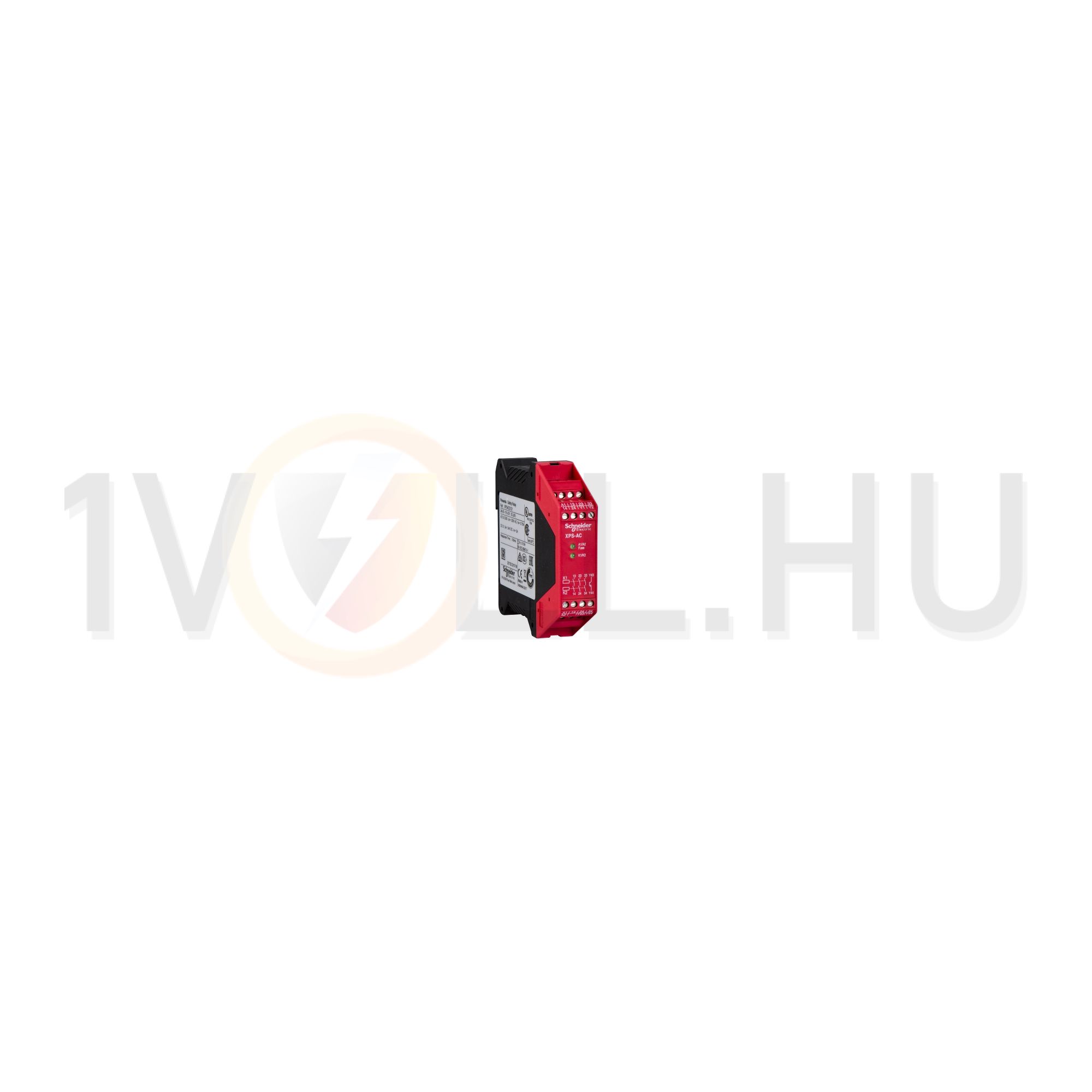 Biztonsági relé vészleállító alap 24VAC 24VDC csavaros 3/EN954-1 2 Preventa XPS Schneider - XPSAC5121