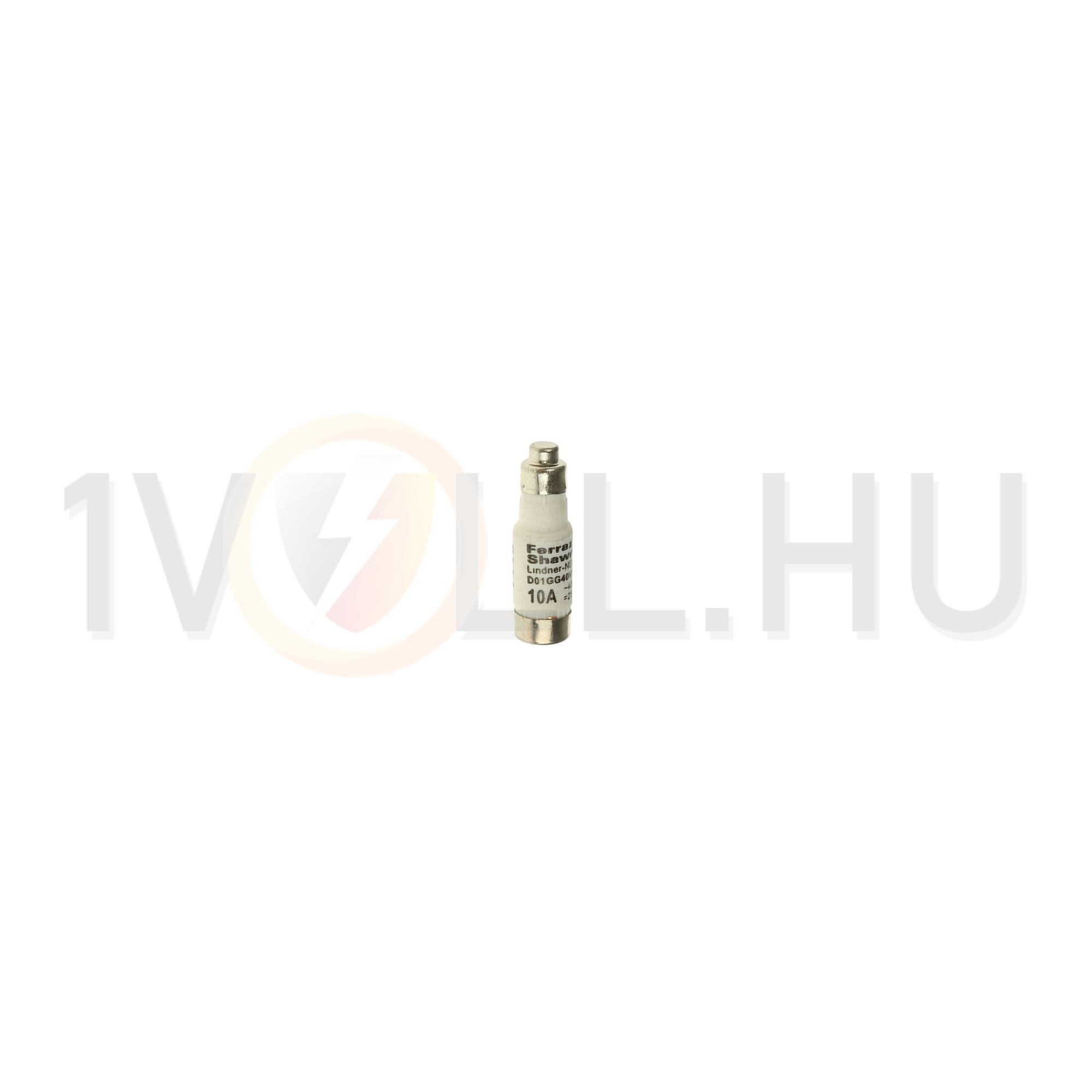 Biztosítóbetét D01 10A gL/gG 400V piros-színkód D01GG40V10 MERSEN - W211090J (0813)