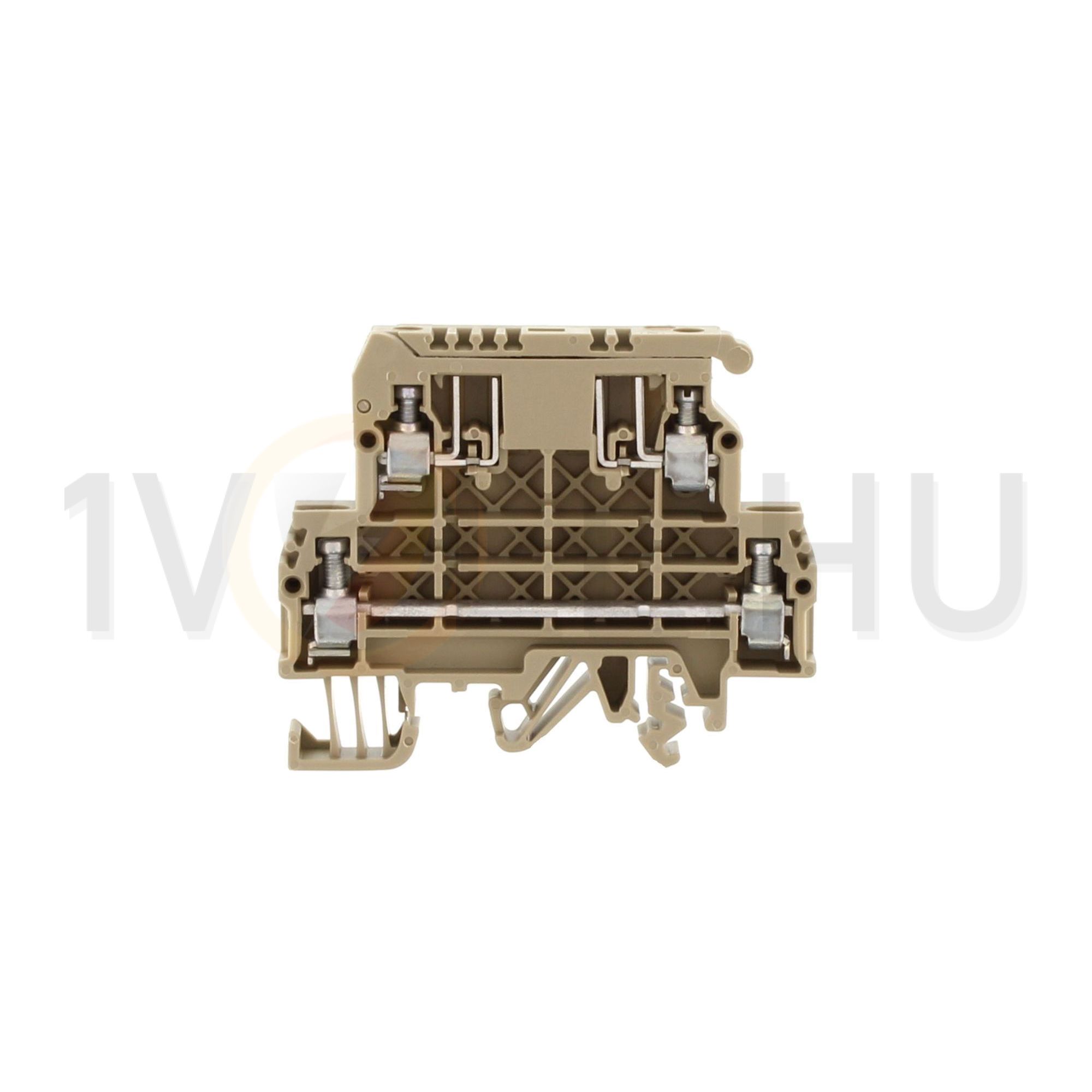 Biztosítós sorkapocs TS35/32 5x20, 5x25 mm bézs G-biztosítóbetét 5x20mm 6.3A STKD 1 BG CONTA-CLIP - 1079.2