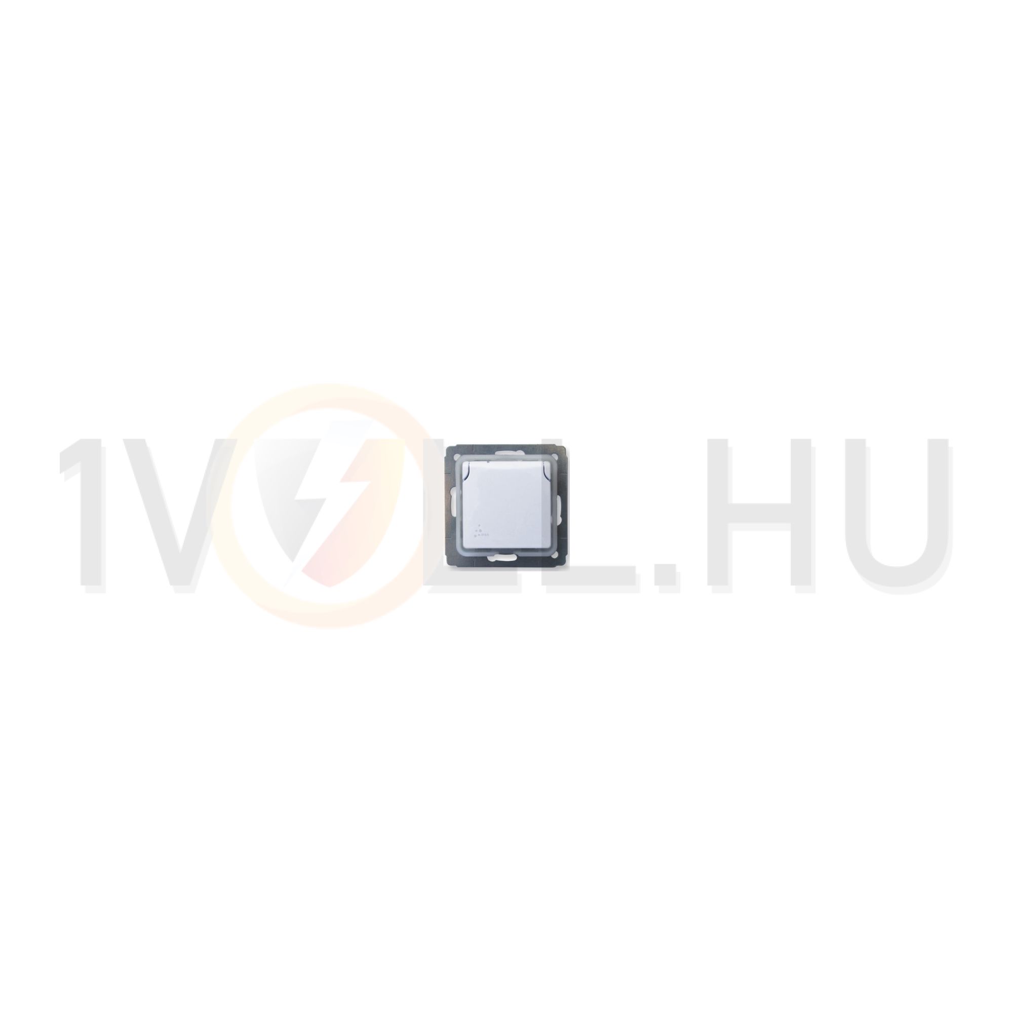 Cariva 162 dugalj földelt központi fedlap fehér IP44 süllyesztett csavaros LEGRAND - 773645