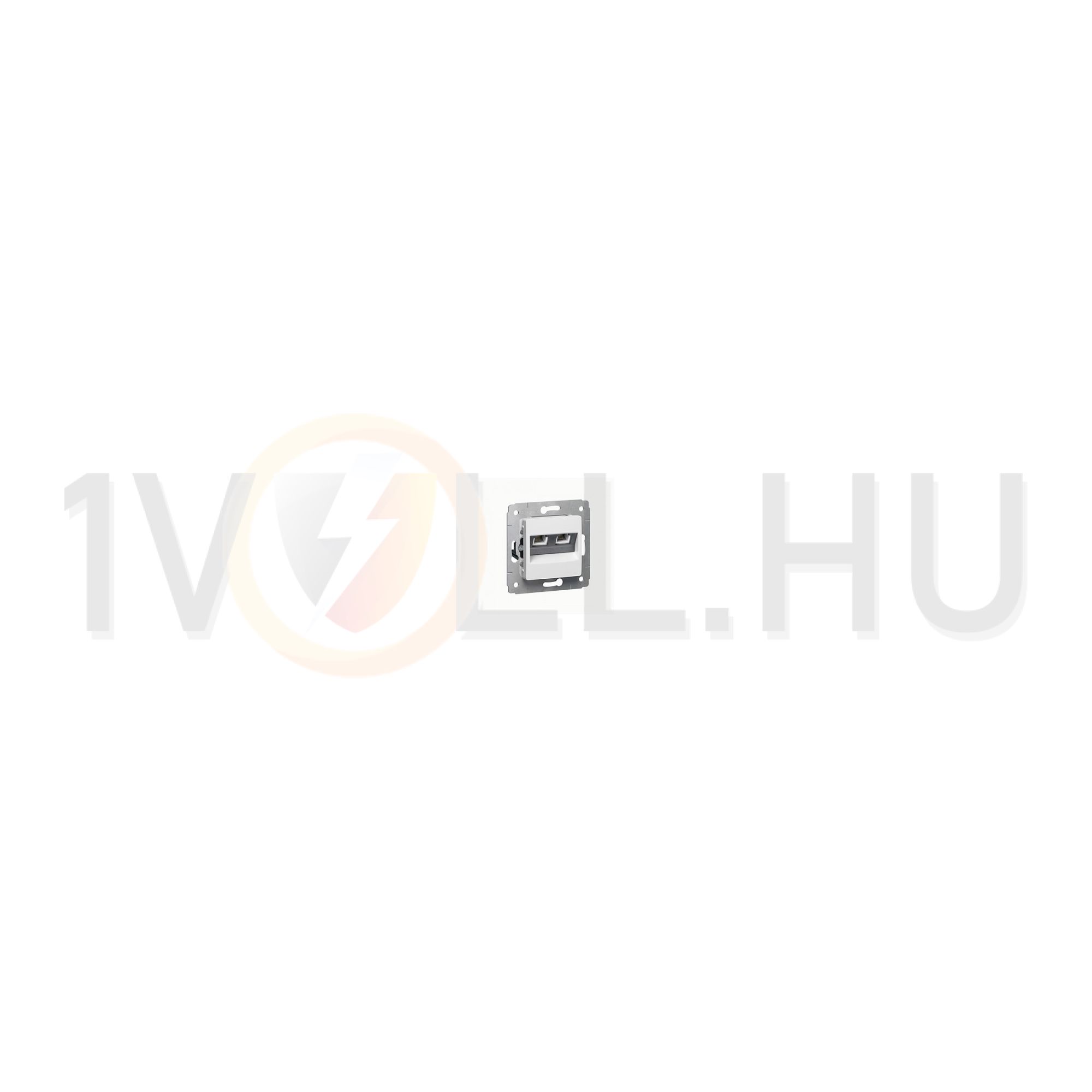 Cariva adatcsatlakozó dugalj UTP 2xRJ45 8(8) Cat6 fehér csavaros LEGRAND - 773642