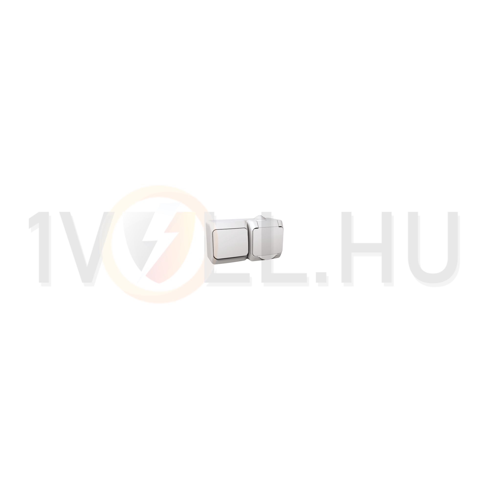 CedarPlus 101+162 falonkívüli fehér IP44 vízszintes műanyag Schneider - WDE000500