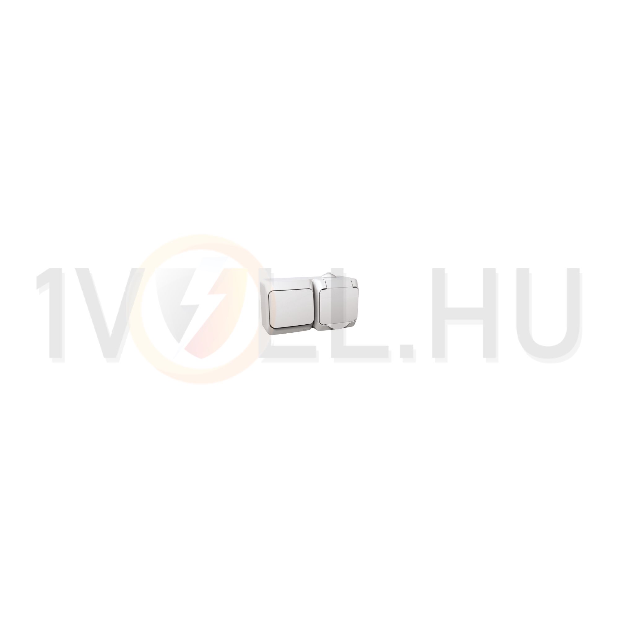 CedarPlus 106+162 falonkívüli fehér IP44 vízszintes műanyag Schneider - WDE000504