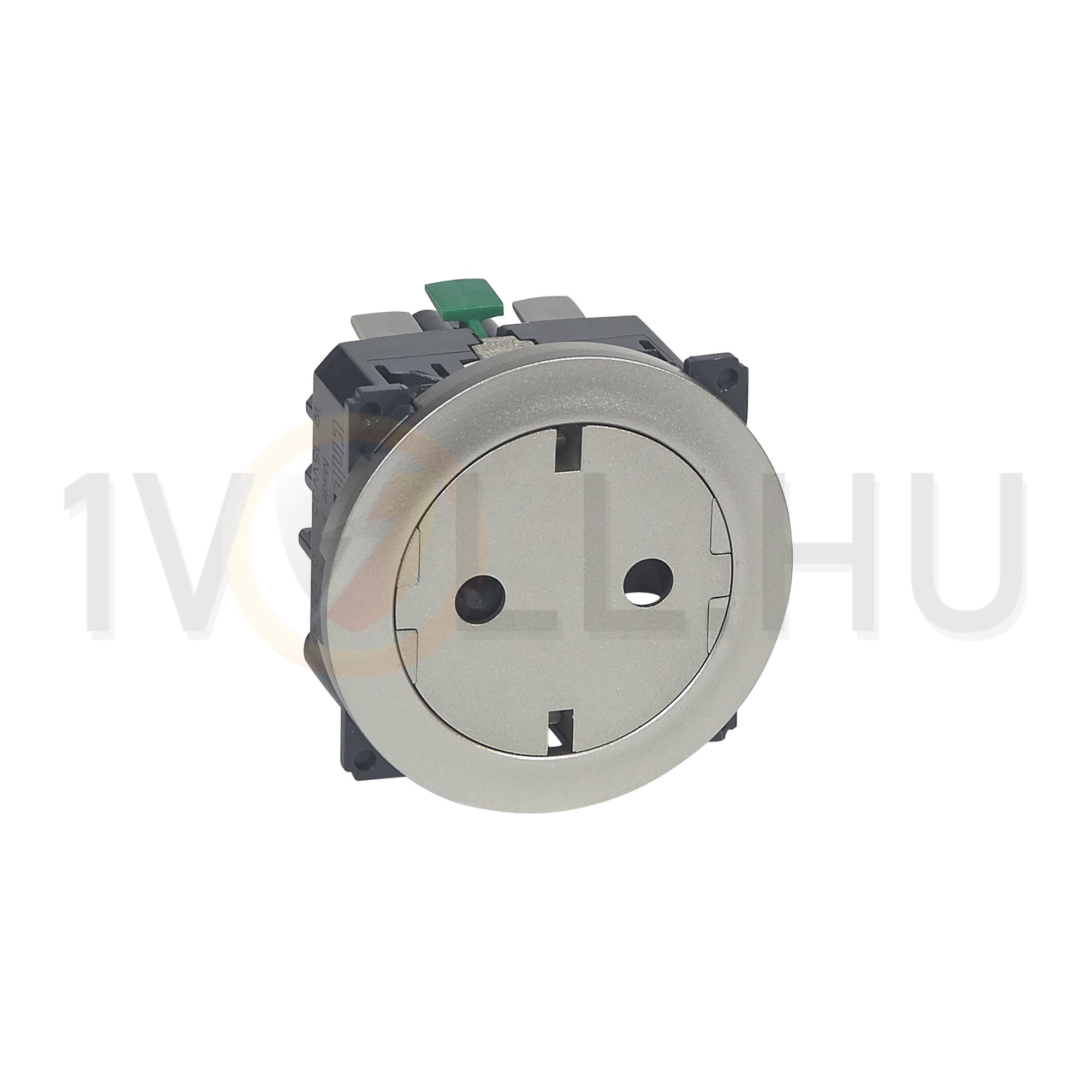 Céliane 162 dugalj betét földelt gyerekzárral titán IP20 süllyesztett szorítókapcsos LEGRAND - 067167