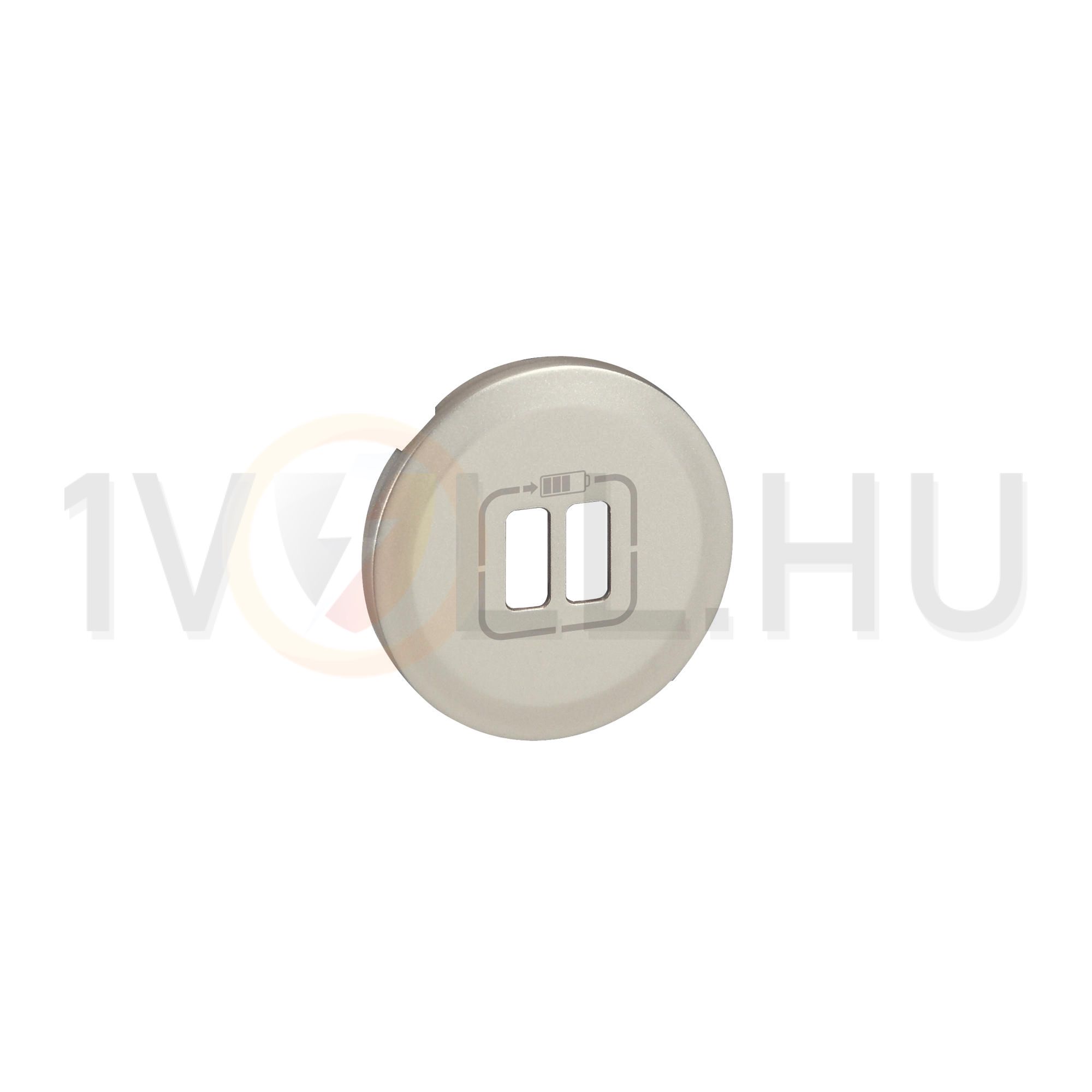 Céliane fedlap 2xUSB töltőcsatlakozóhoz műanyag titán címketartó nélkül LEGRAND - 068556