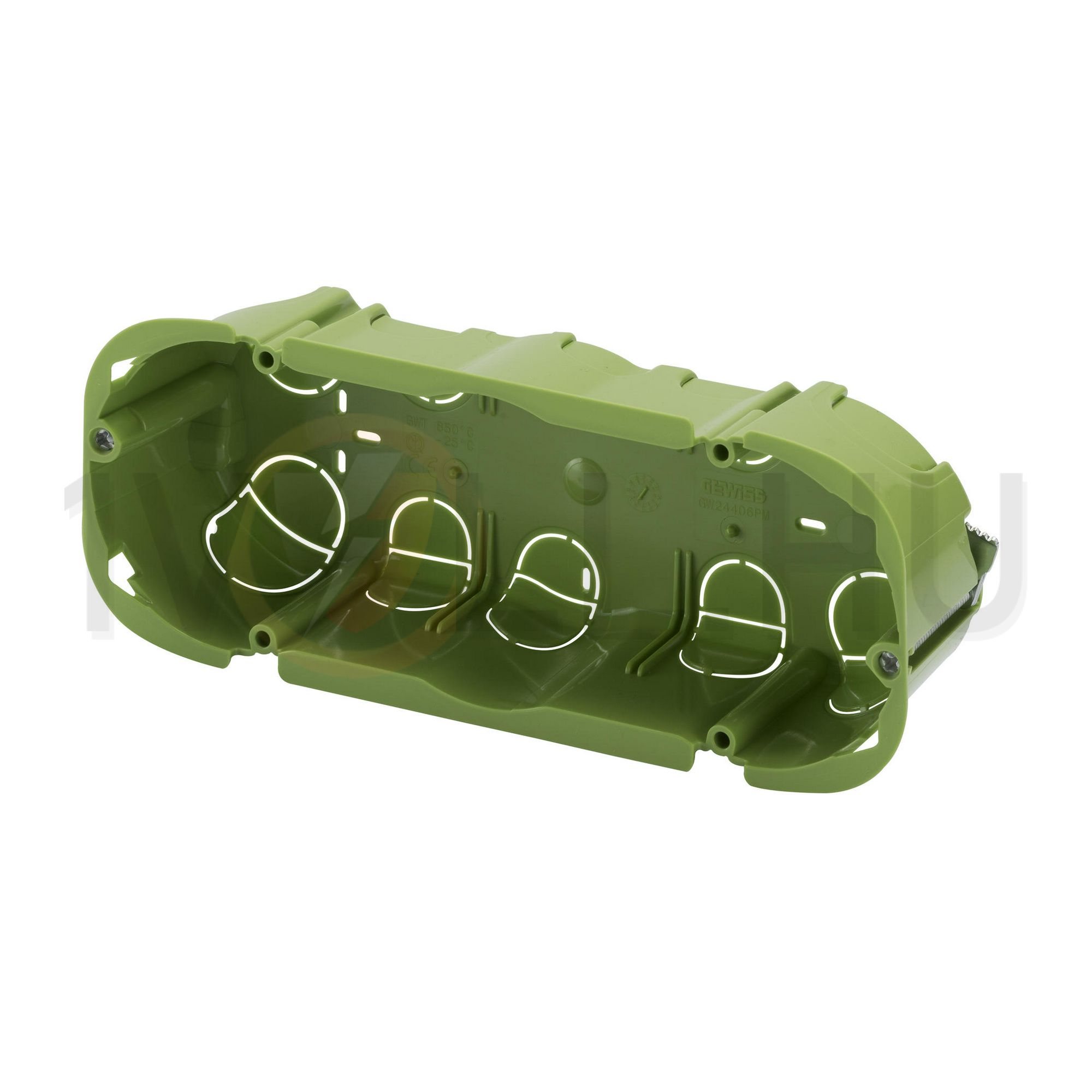 Süllyesztett szerelvénydoboz Chorus (IT) 1-es téglalap 182mm 73mm x műanyag zöld Chorus GEWISS - GW24406PM