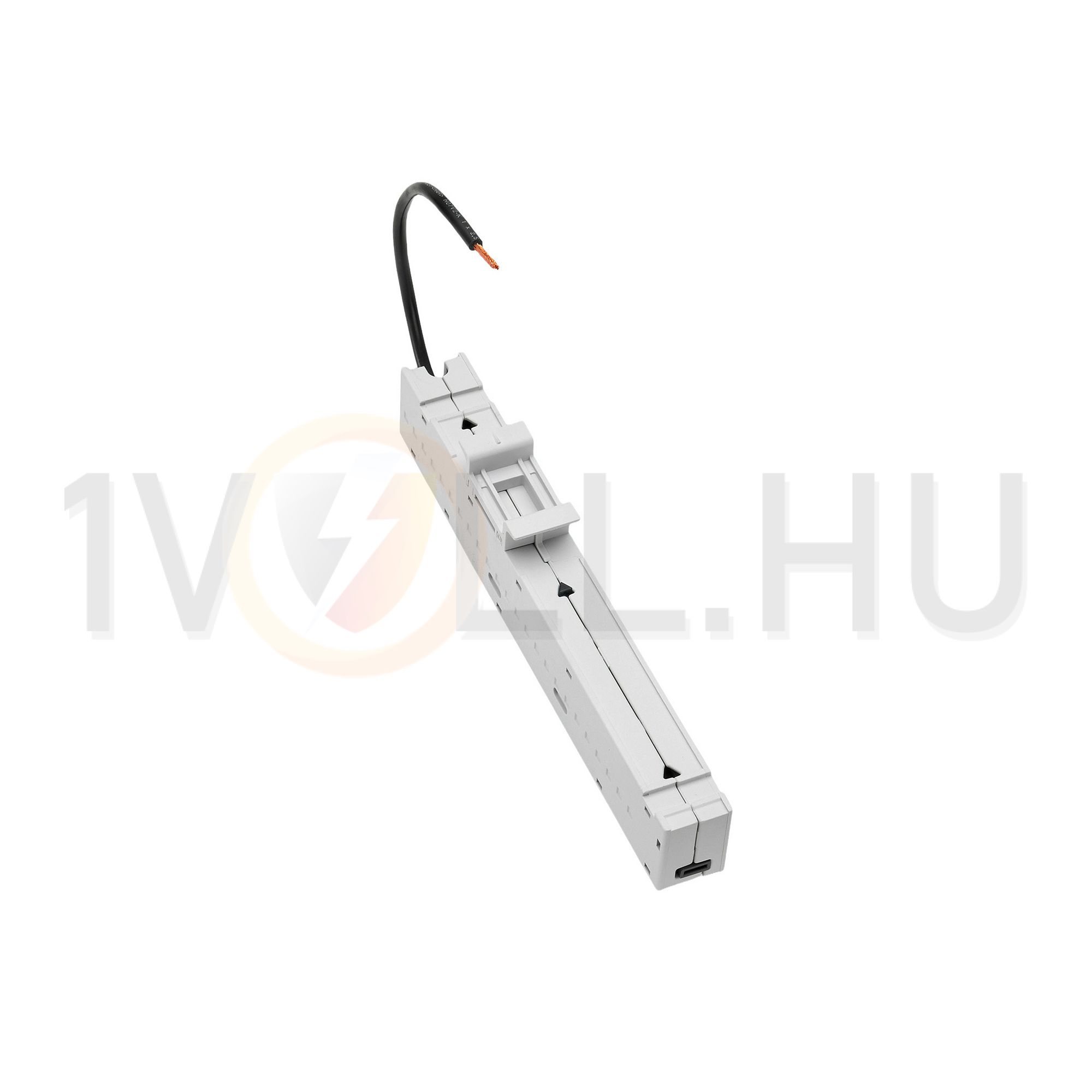 Csatlakozóadapter 1P (L3) 2,5mm2 kivezetéssel + 1db fix DIN sínnel 16A 18mm 1-sínnel EQUES CrossBoard Wöhner - 32302