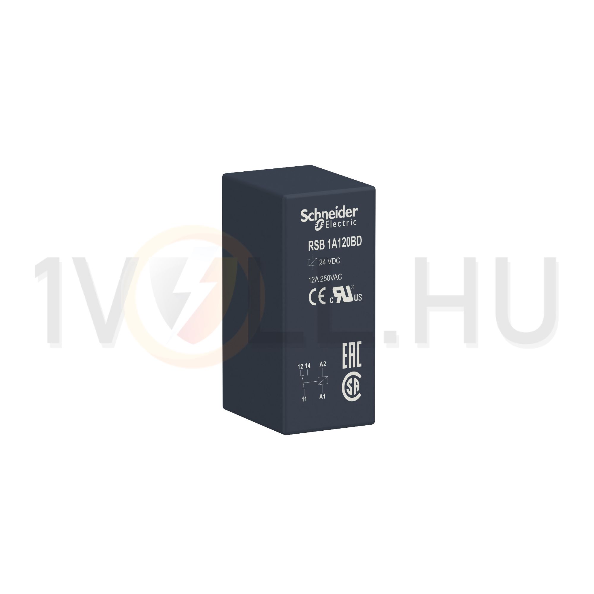 Csatolórelé 12A 1-v 24VDC monostabil IP20 Zelio RSB Schneider - RSB1A120BD