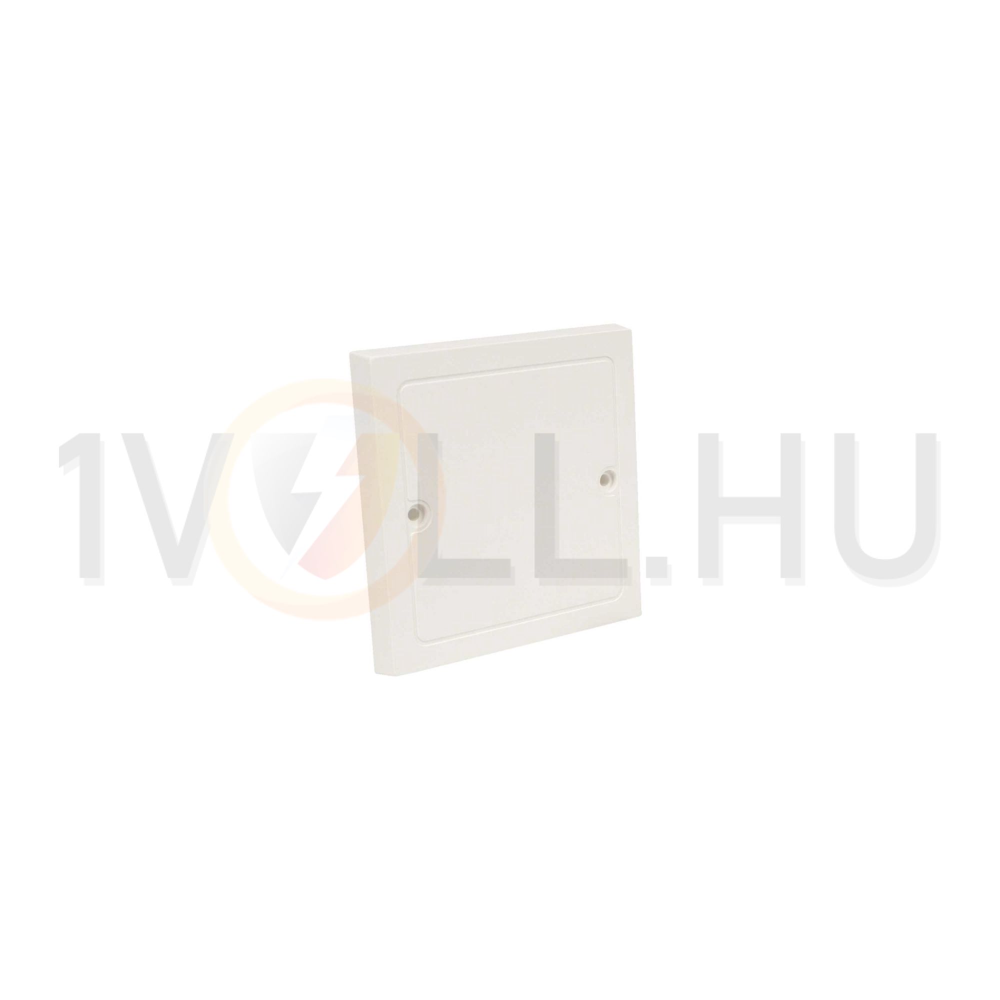 Csatornadoboz-fedél  LK 80/- és LK 80X28/1-hez négyzetes csavaros fehér műanyag 82mmx VLK KOPOS - VLK 80_HB
