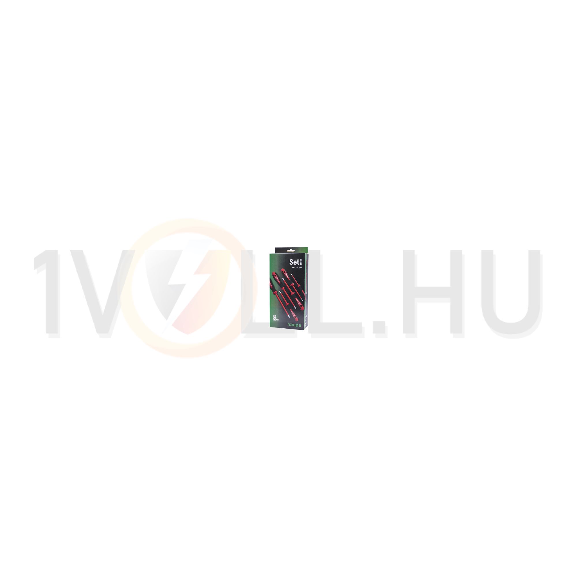 Csavarhúzó készlet piros-fekete 2xPZ 4xlapos 6-darabos 1000V Haupa - 101999/PZ