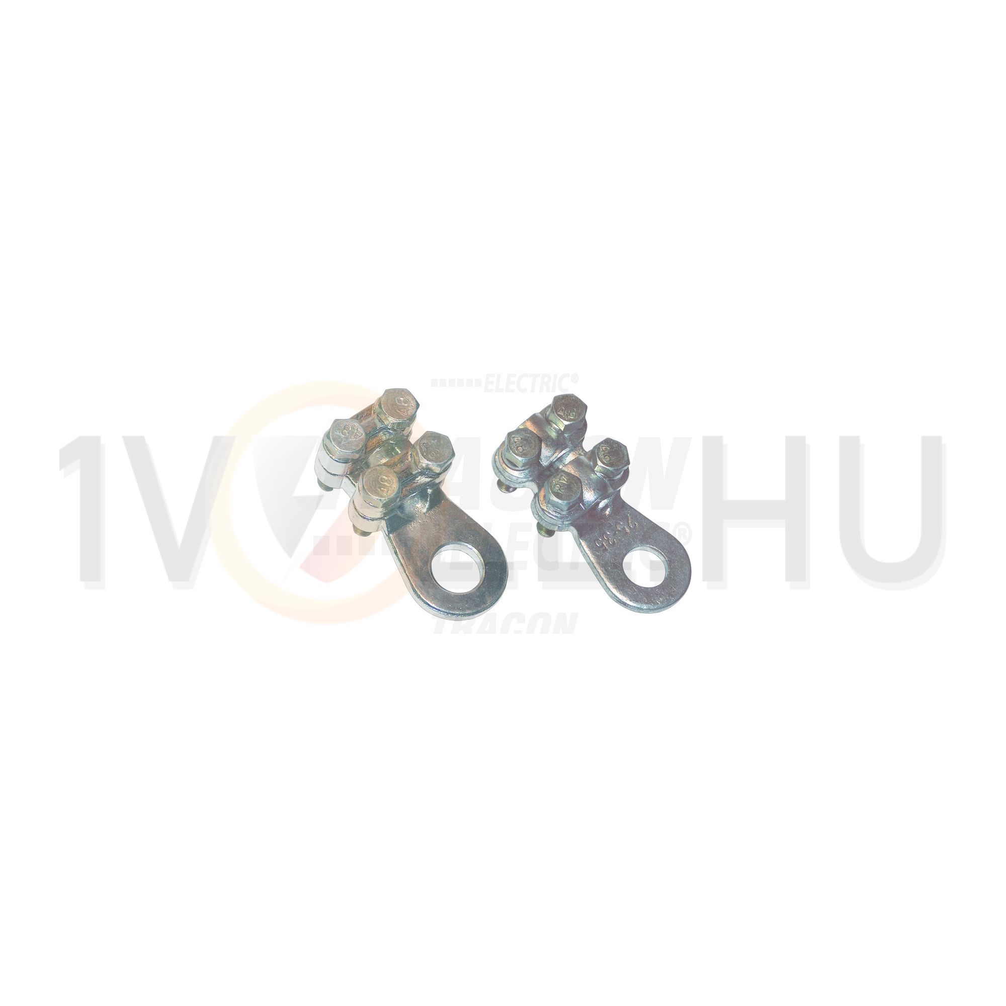 Csavaros réz lemezsaru 4 csavaros 16-25mm2-rézRM ónozott 8.5M/csavar TRACON - WCJB-16-25-2