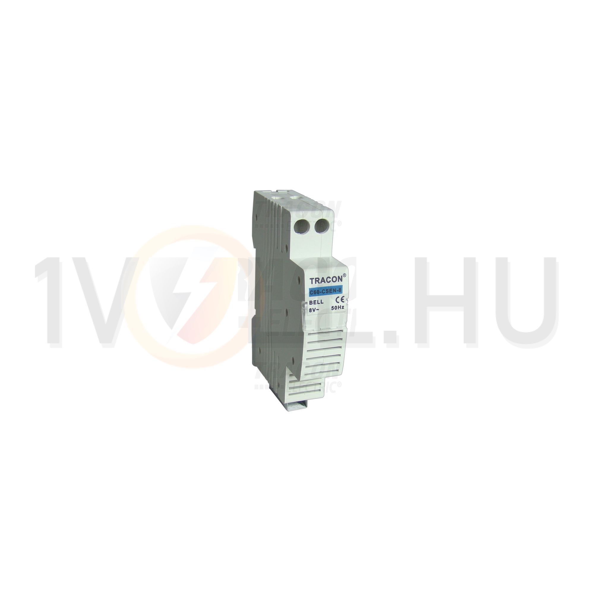 Csengő sorolható 75dB folyamatos hang 8V AC 1M IP20 TRACON - C60-CSEN-8