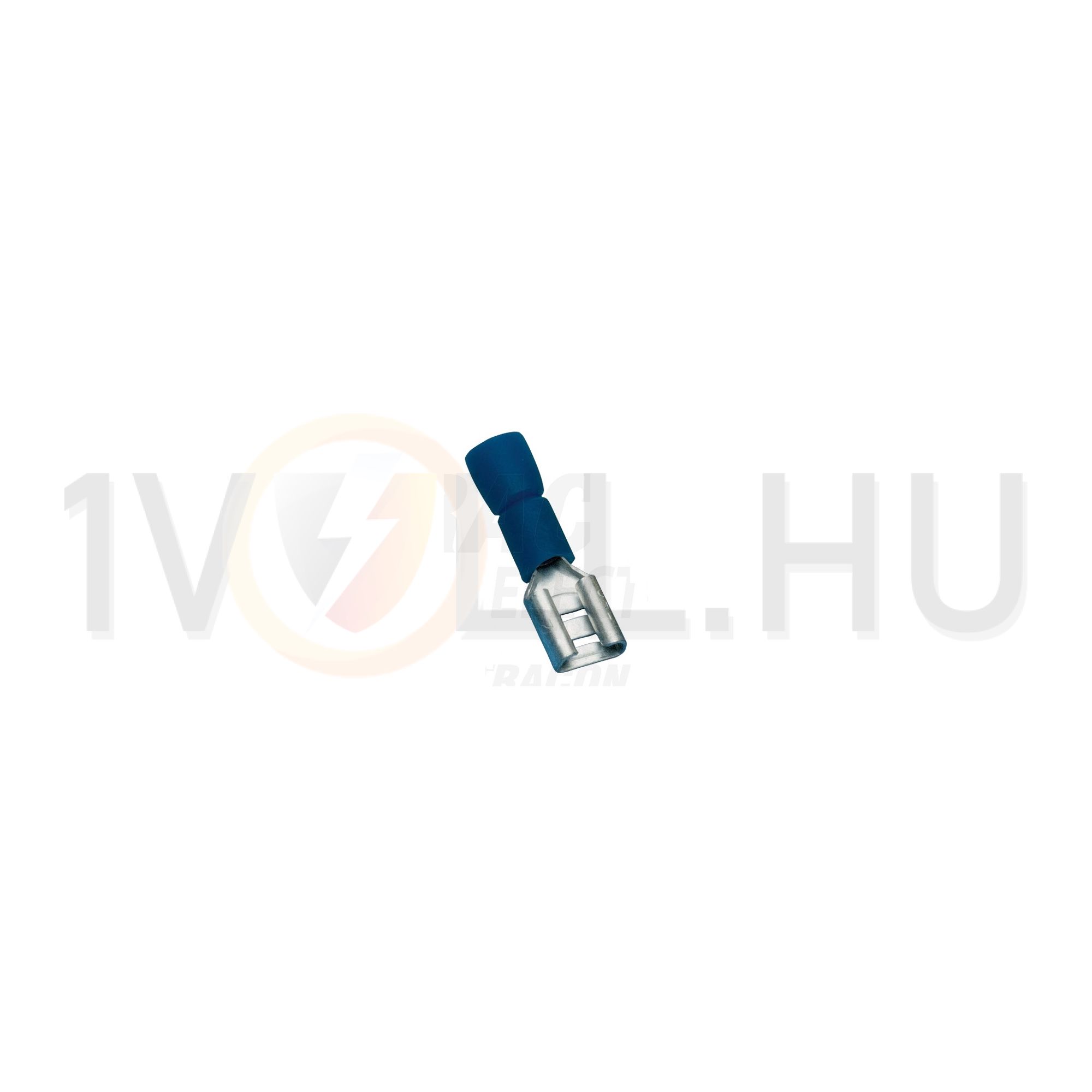 Csúszósaru 20,8mm hüvely részlegesen szigetelt 32A kék lapos 4,8x0,8 mm réz 1,5-4mm2 TRACON - KCSH5