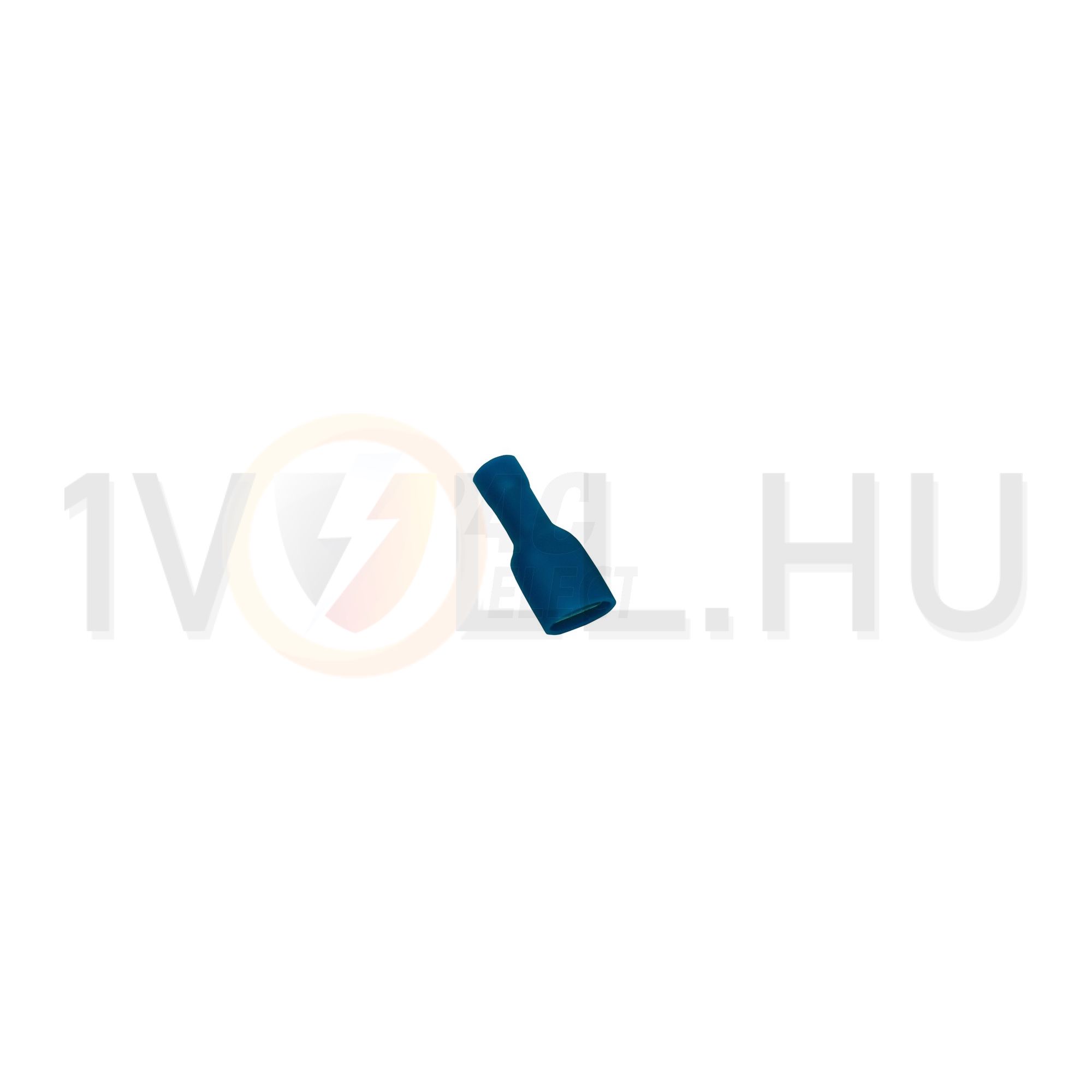 Csúszósaru 21,7mm hüvely teljesen szigetelt 32A kék lapos 6,3x0,8 mm réz 1,5-4mm2 TRACON - KTCSH6