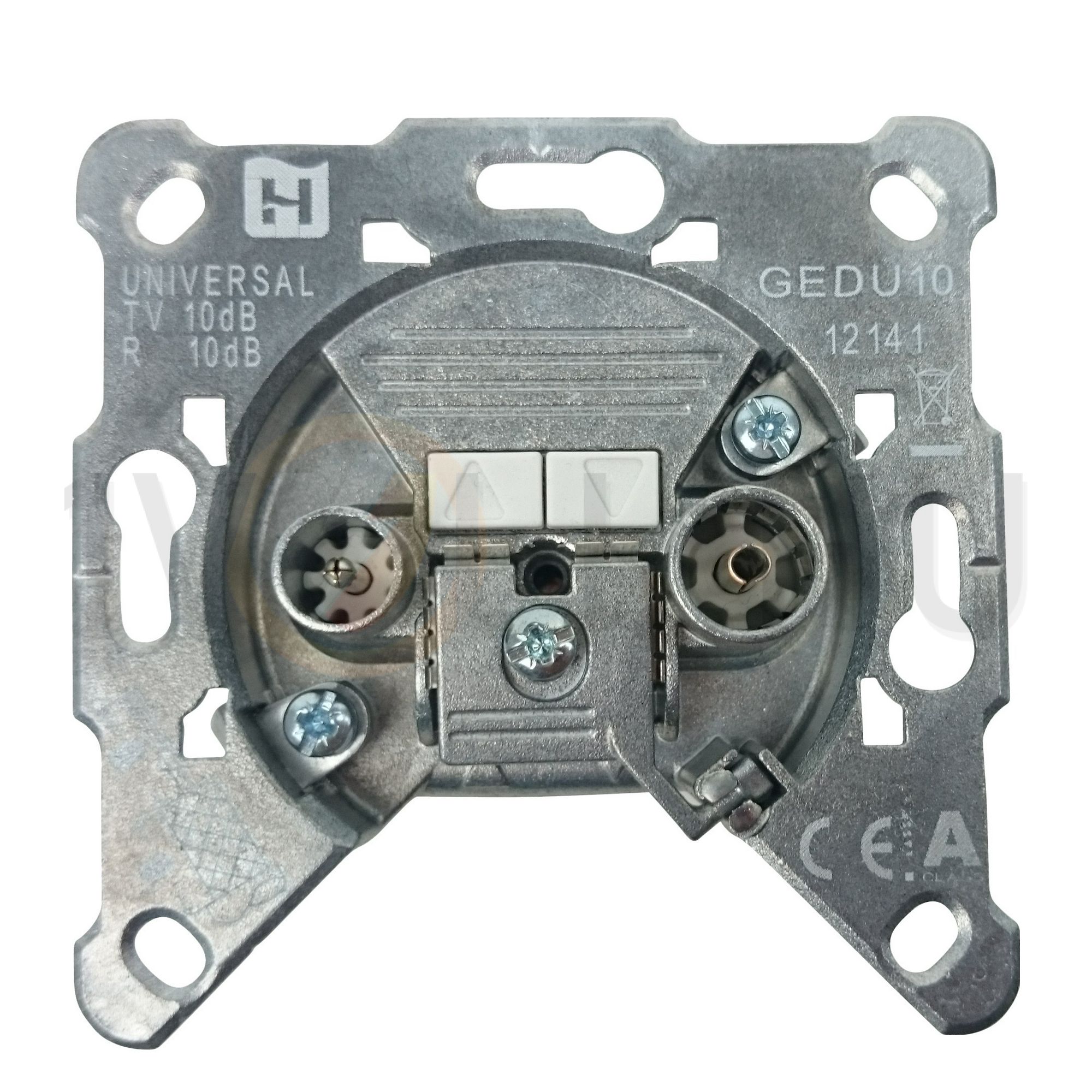 Delta antenna aljzat TV-R süllyesztett 2-kimenet átmenő 10dB/860MHz HIRSCHMANN - GEDU10