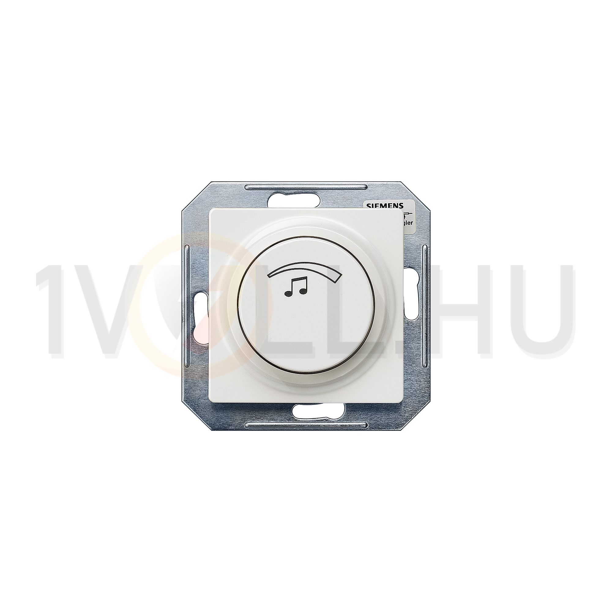 Delta hangerőszabályzó betét teljes fedéllel 3W címketartó nélkül titánfehér SIEMENS - 5TG4815