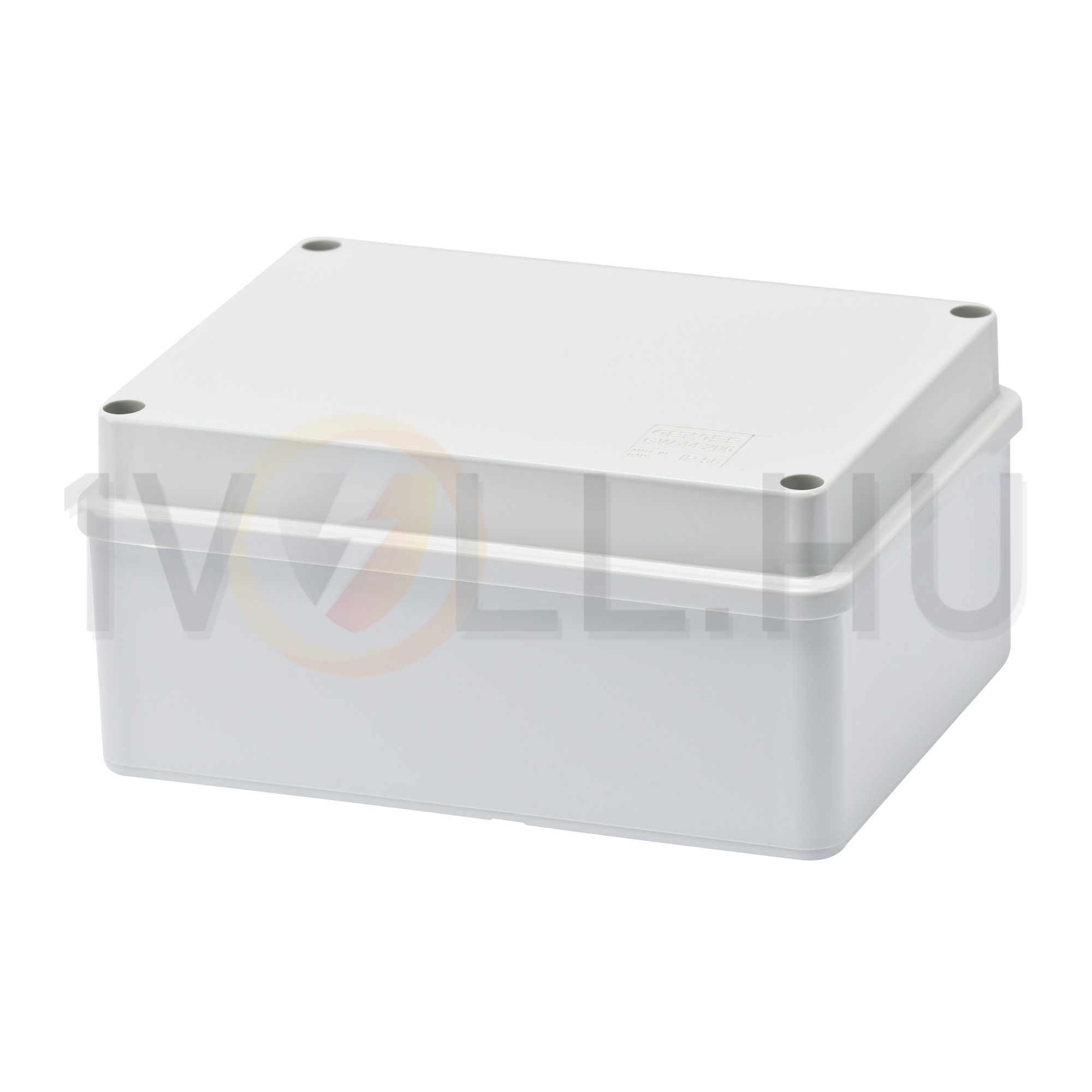 Doboz falonkívüli d29 fém csavarral műanyag 119mm x 159mm-hossz 76mm IP56 szürke 44CE GEWISS - GW44206