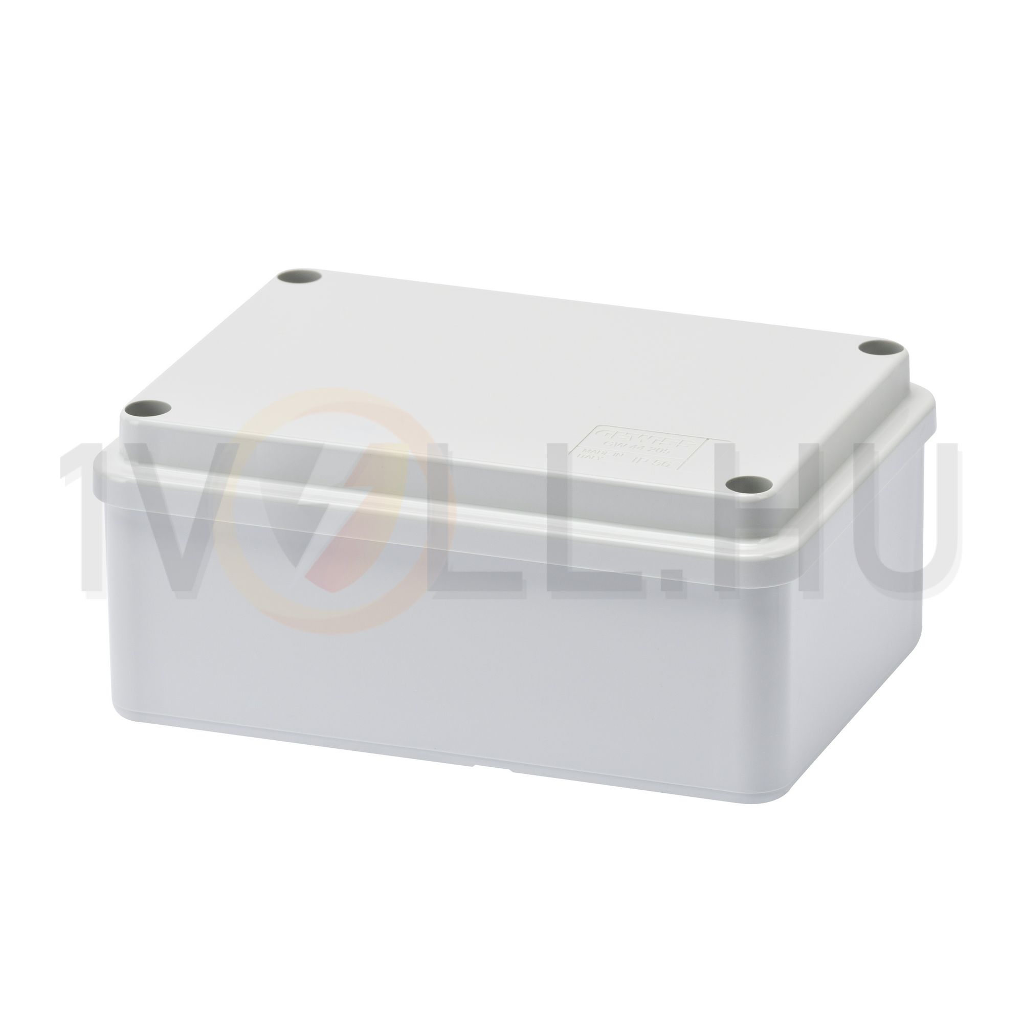 Doboz falonkívüli d29 fém csavarral műanyag 89mm x 129mm-hossz 58mm IP56 szürke 44CE GEWISS - GW44205