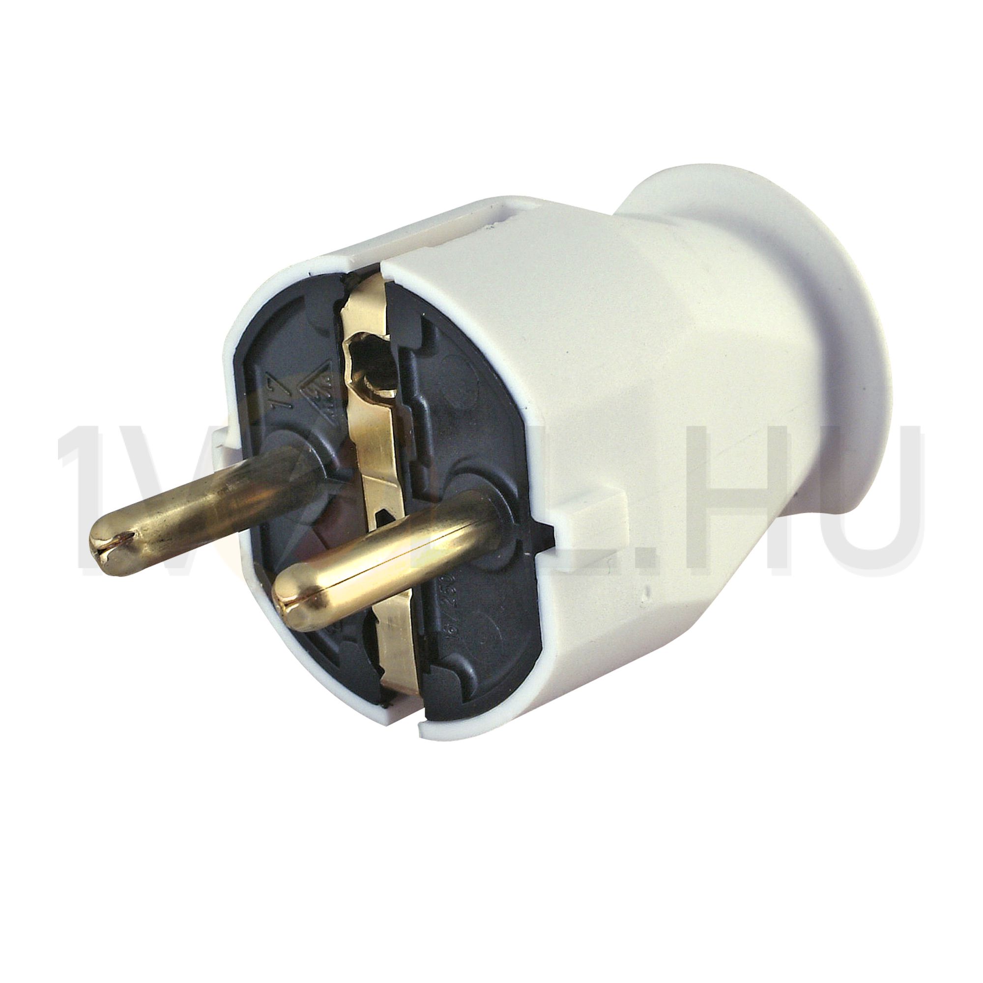 Dugvilla egyenes 250V fehér műanyag csavaros IP20 Kopp - 175702000