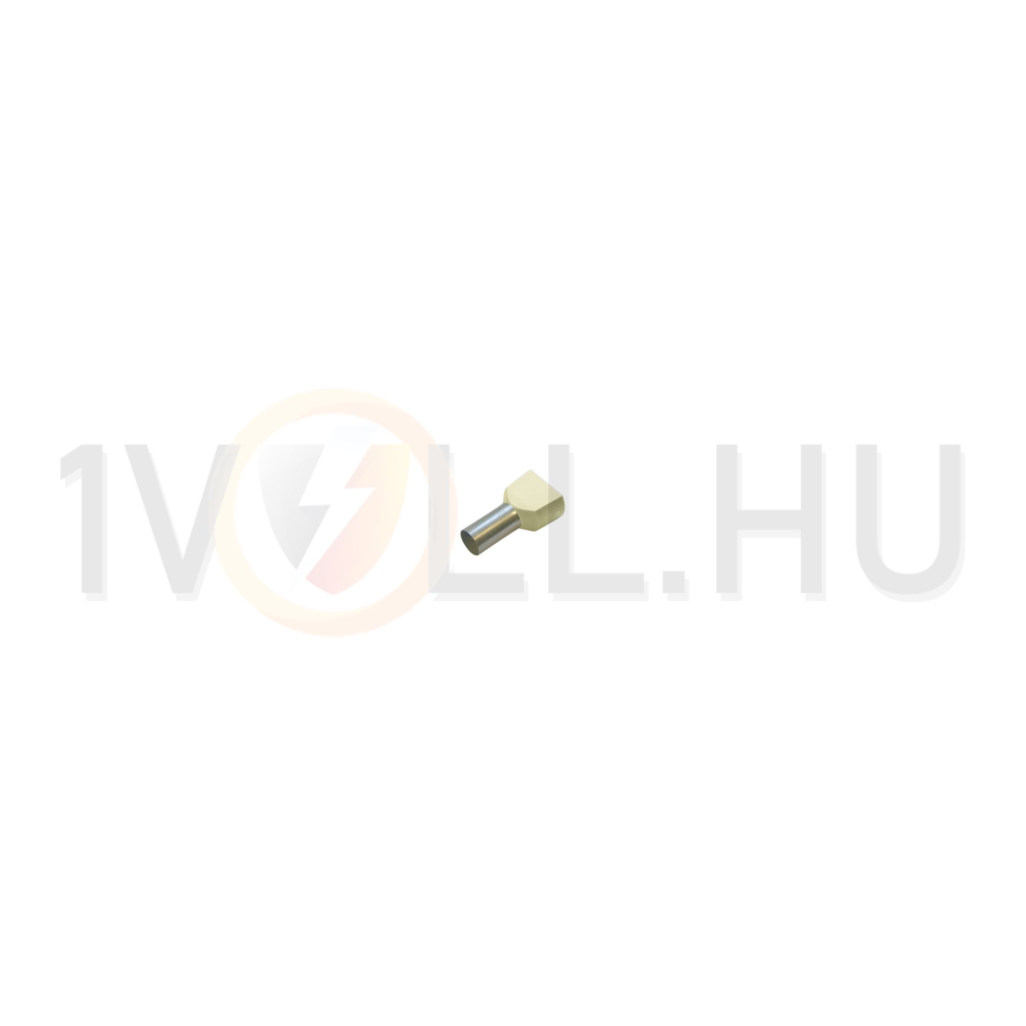 Érvéghüvely szigetelt iker 2x 10mm2 24mm elefántcsont H10,0/24 ZH EB SV Weidmüller - 9004940000