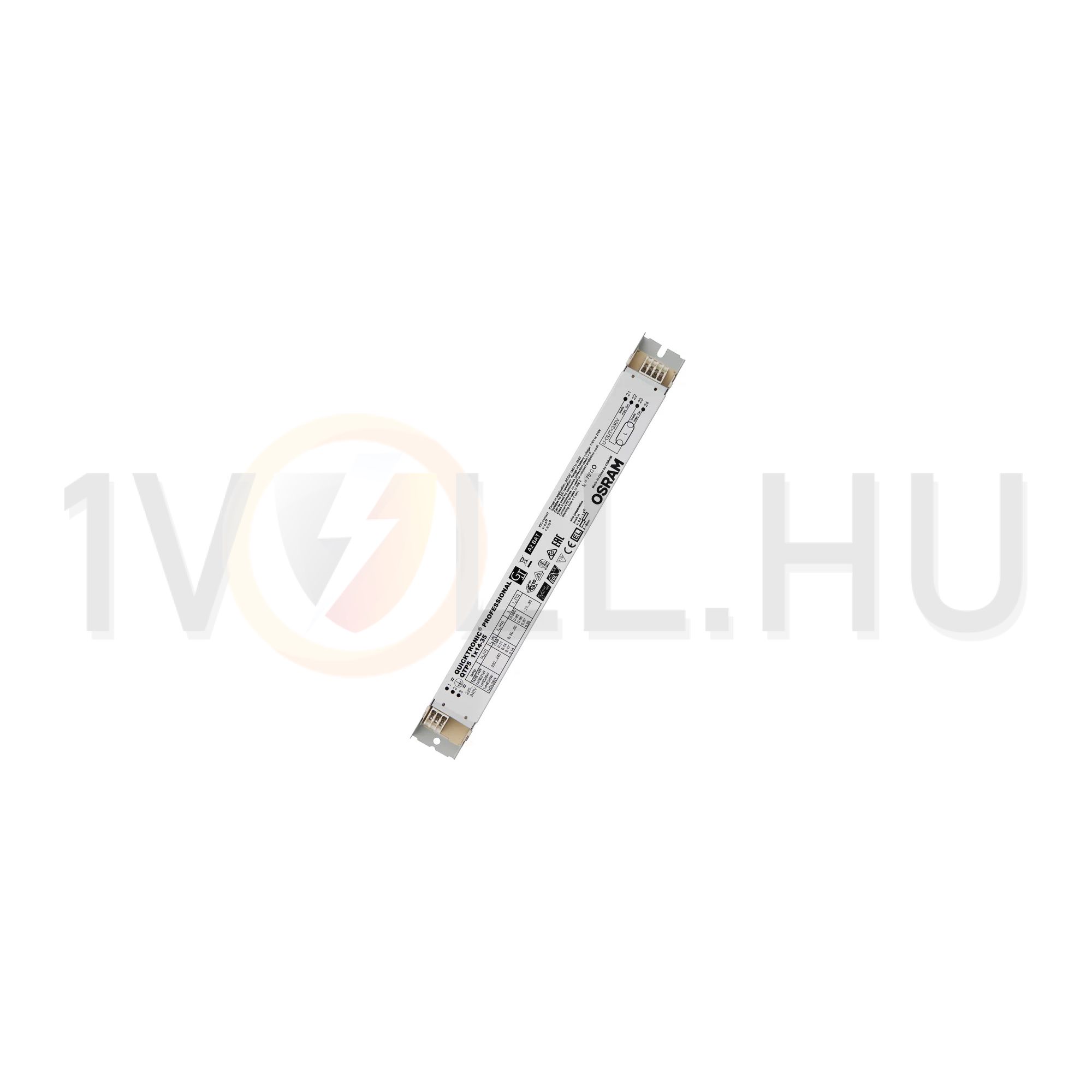 Fénycső előtét 1x14-35W elektronikus multiwatt 220-240V T16 fém tokozás-ház QTP5 1X14…35 LEDVANCE - 4008321329035