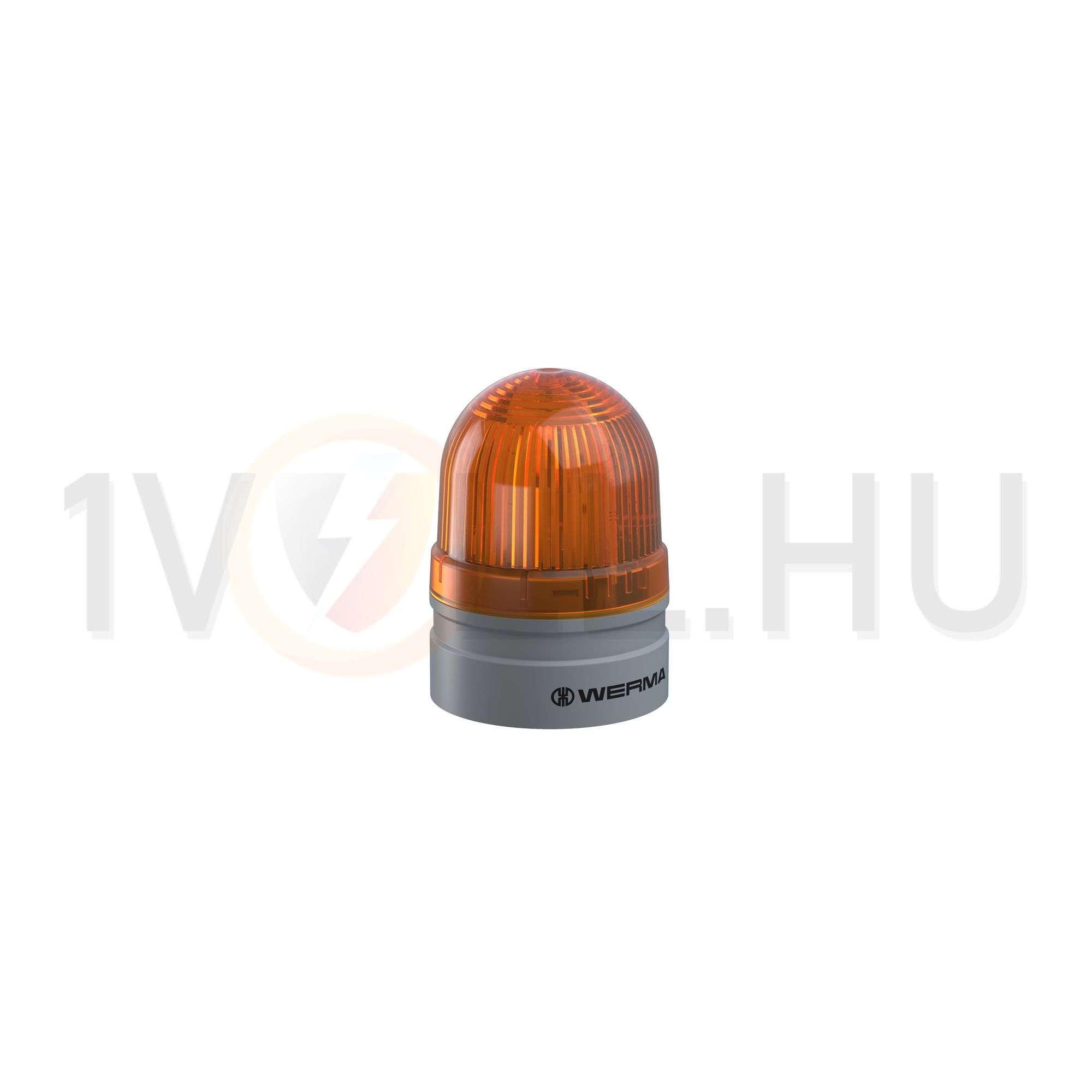 Fényjelző villanó EVS d62x85mm LED 24V AC/DC falonkívüli sárga műanyag IP66 Mini TwinFLASH WERMA - 26032075