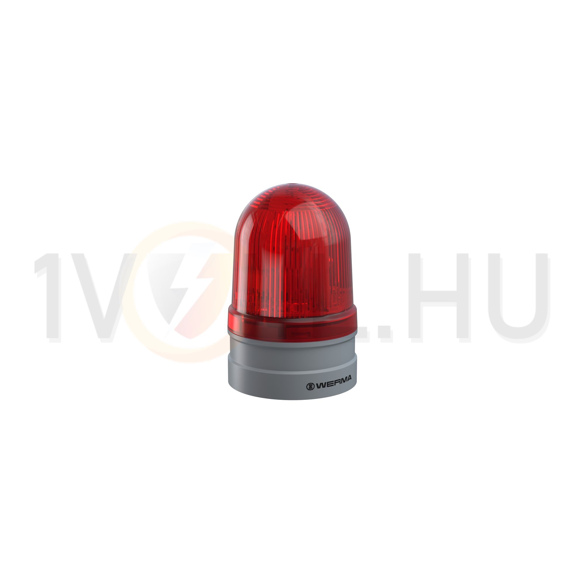 Fényjelző villanó EVS d85x130mm LED 24V AC/DC falonkívüli piros műanyag IP66 Midi TwinFLASH WERMA - 26112070