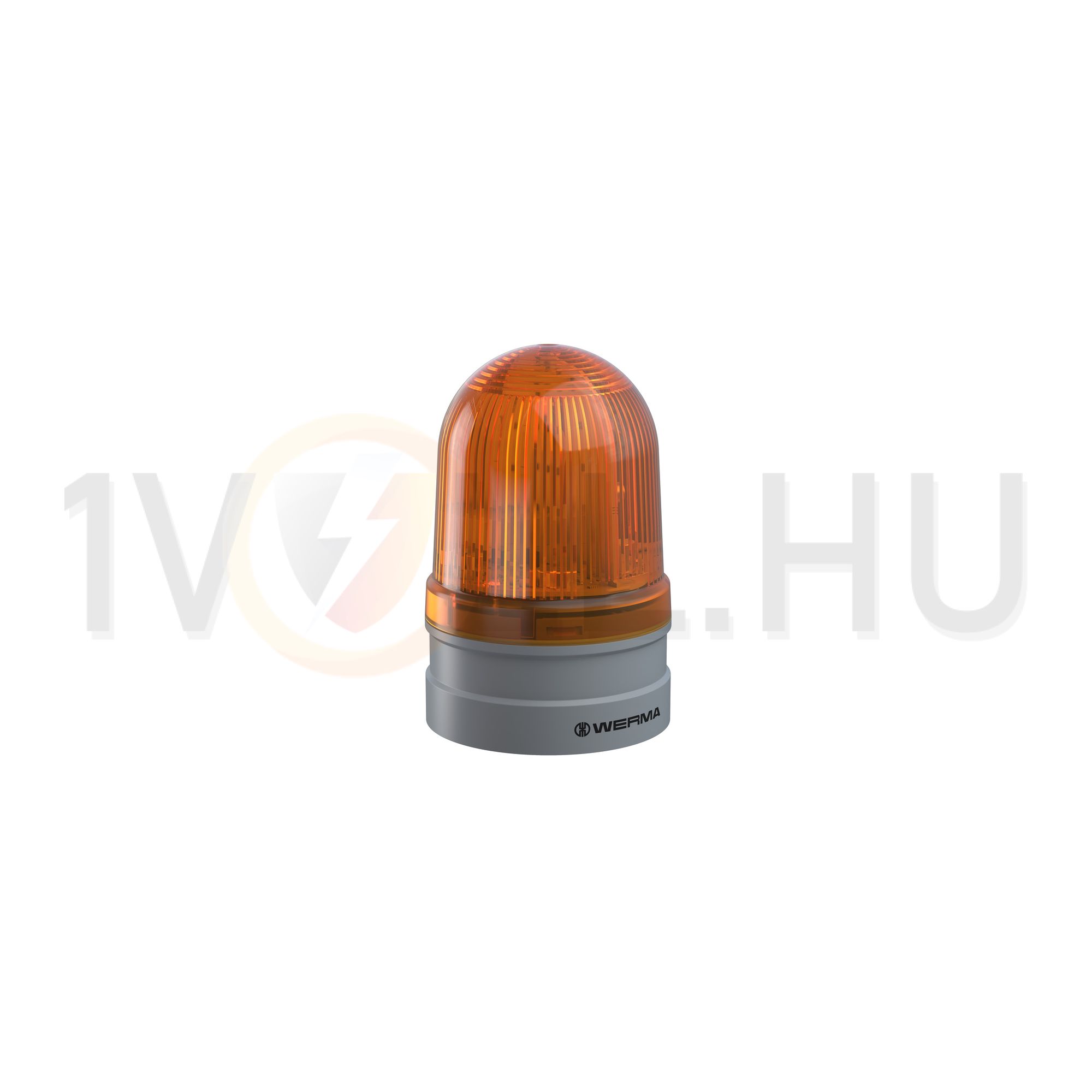 Fényjelző villanó EVS d85x130mm LED 24V AC/DC falonkívüli sárga műanyag IP66 Midi TwinFLASH WERMA - 26132070