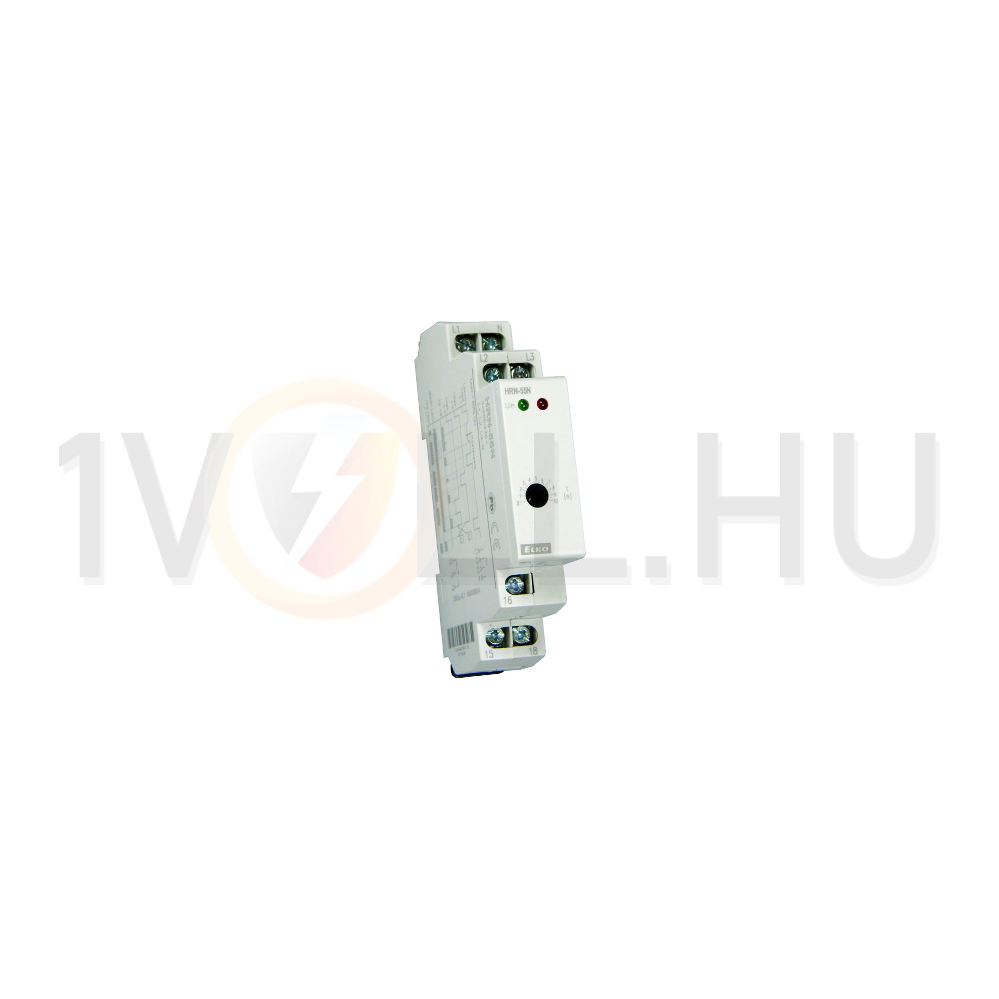 Feszültségfigyelő relé 3F+N kiesés/sorrend 8/250V 300-500V AC 1v HRN-55N Elko EP - 3723