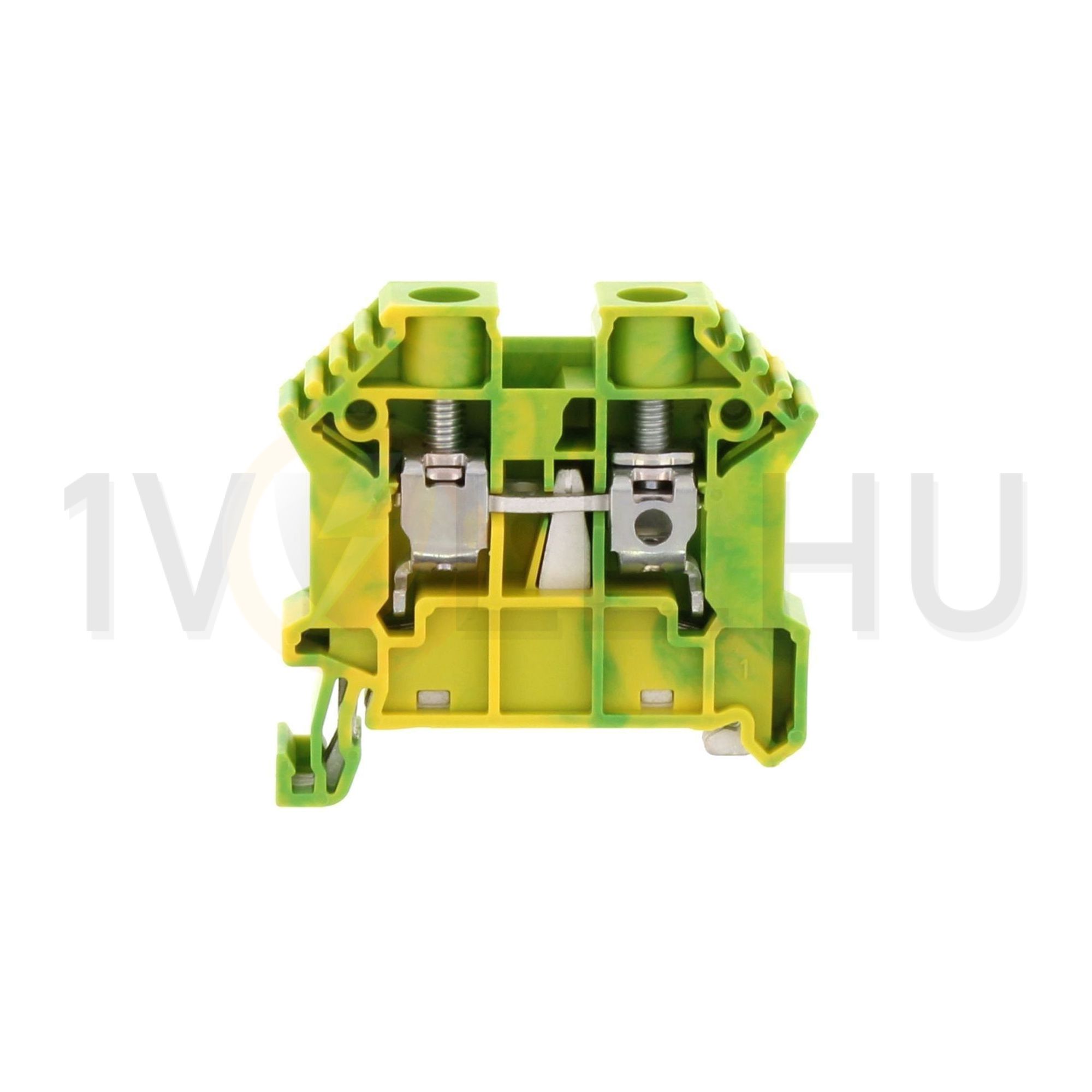 Földelő sorkapocs TS35 1-szintes 0,2-10mm2 zöld-sárga csavaros csavaros SSL 10/2A GNYE CONTA-CLIP - 17115.2