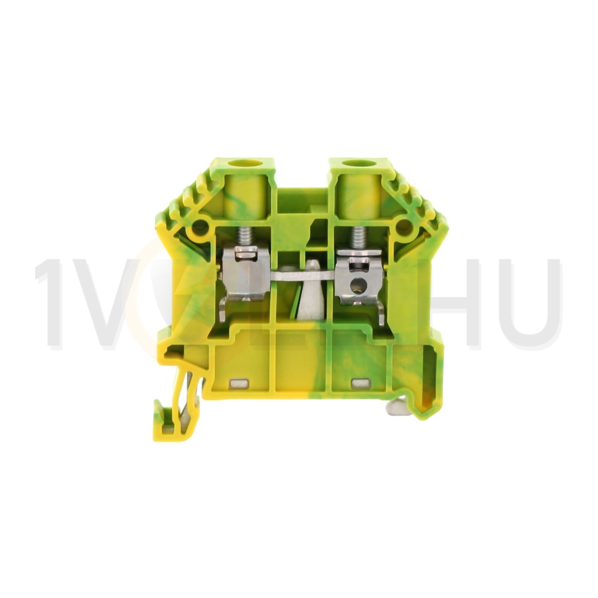 Földelő sorkapocs TS35 1-szintes 0,2-6mm2 zöld-sárga csavaros csavaros SSL 6/2A GNYE CONTA-CLIP - 17111.2