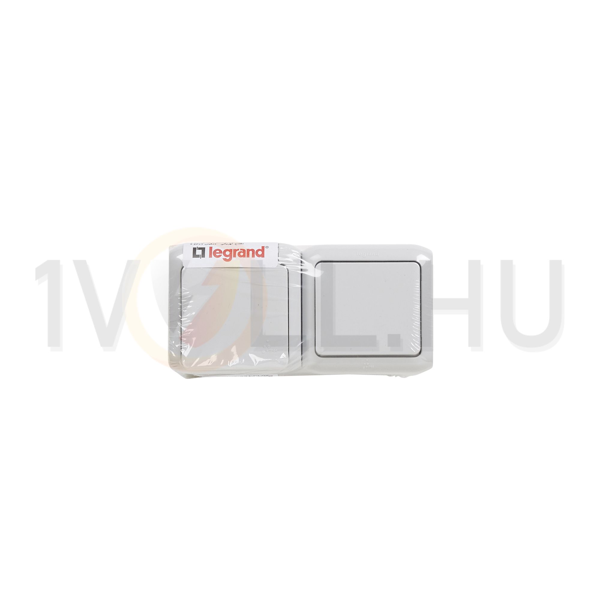 Forix kapcsolós dugalj 101+162 gyermekvédős falonkívüli szürke IP44 műanyag LEGRAND - 782391