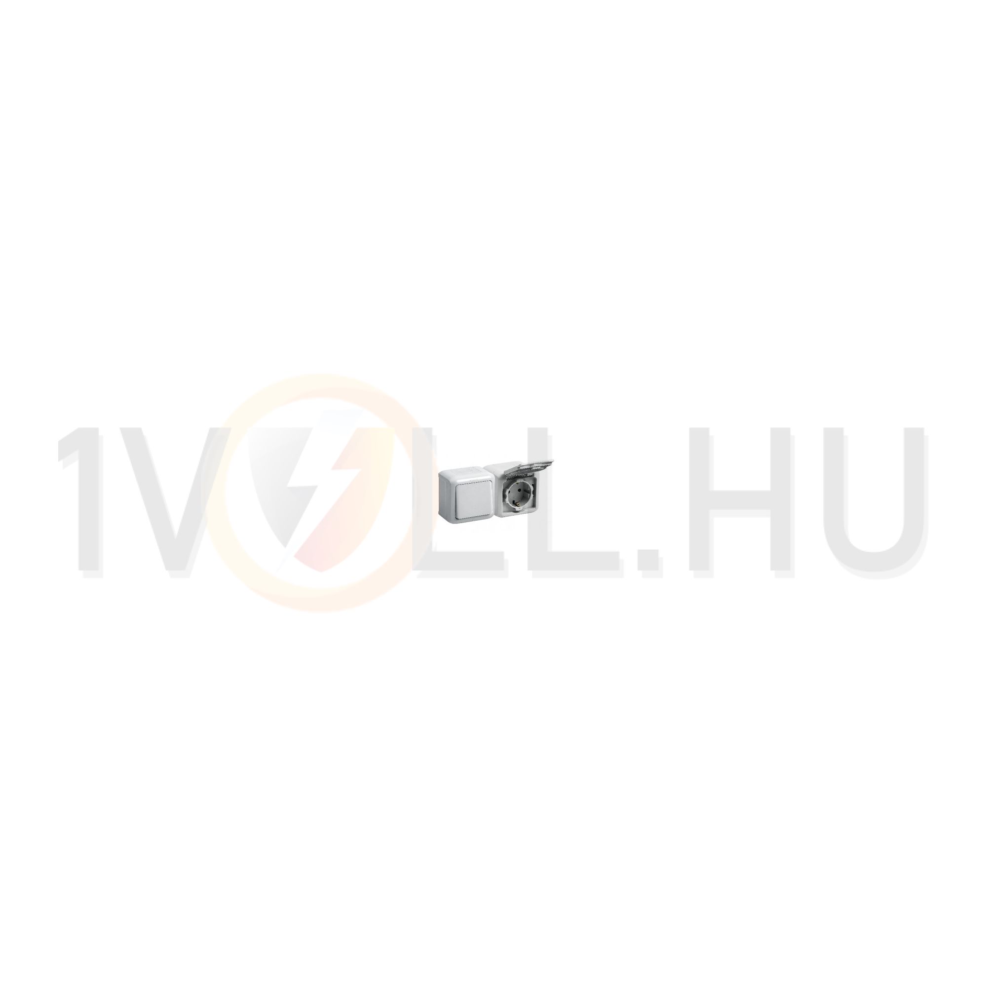 Forix kapcsolós dugalj 102+162 gyermekvédős falonkívüli fehér IP44 műanyag LEGRAND - 782372