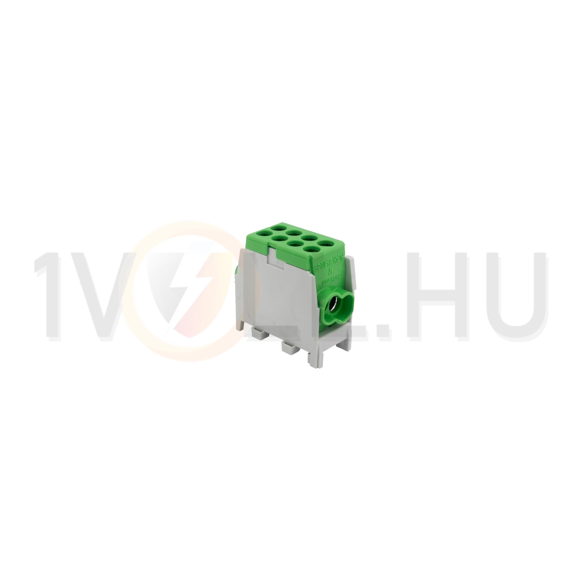Fővezetéki leágazókapocs 130/100A Cu/Al csavaros zöld 2x25+2x25mm2 1P 25mm2 HLAK 25-1/2/25 M2 Pollmann - 2080190