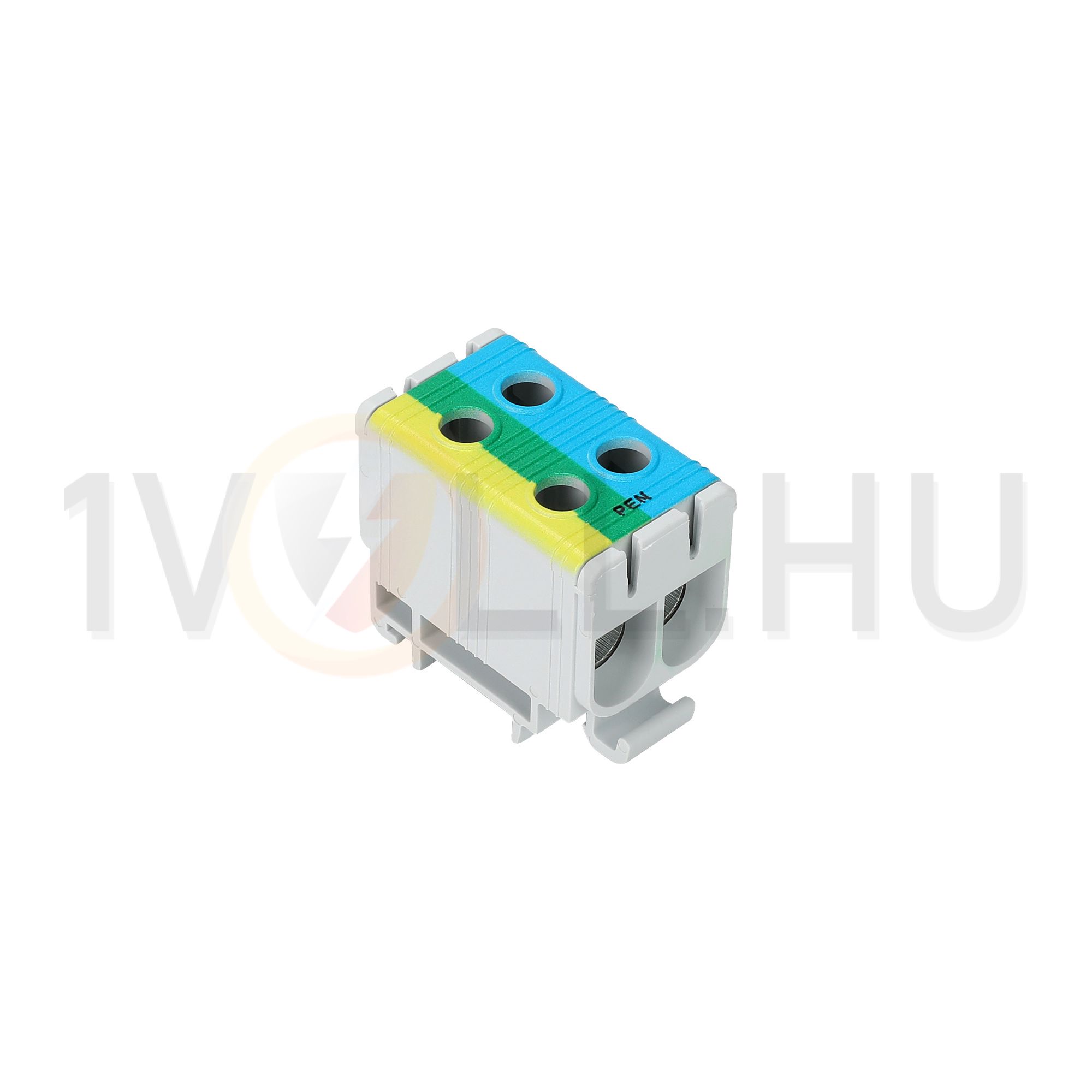 Fővezetéki leágazókapocs 160A/1000VAC 2x2x6-50mm2 Al/Cu kék-zöld/sárga 1P 50mm2 TRACON - FLEAL-50/2KZS