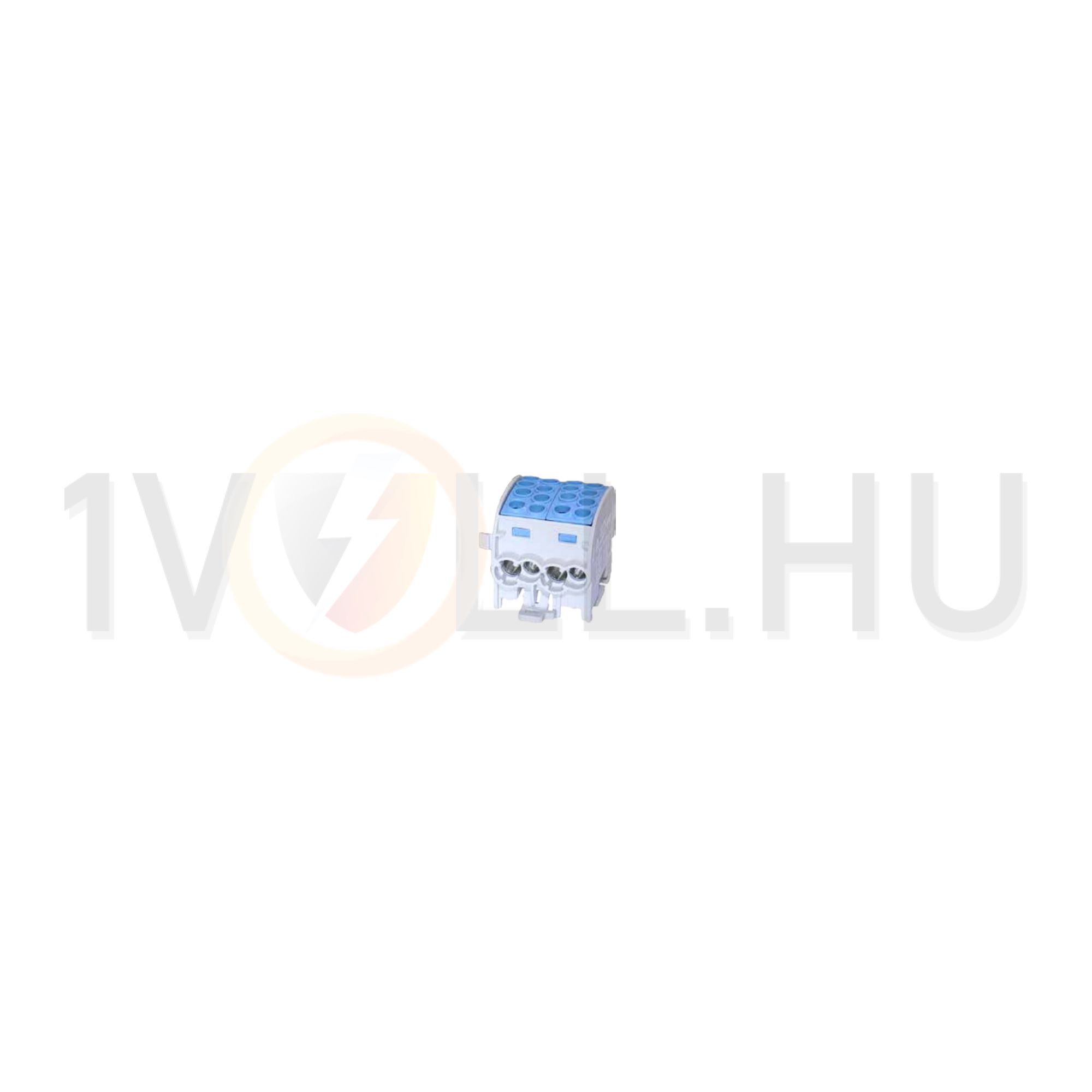 Fővezetéki leágazókapocs 428/125A Cu/Al ónozott kék 4x35+4x25mm3 2P 35mm2/ HLAK 35/25-D N LEIPOLD - 080220-1-3