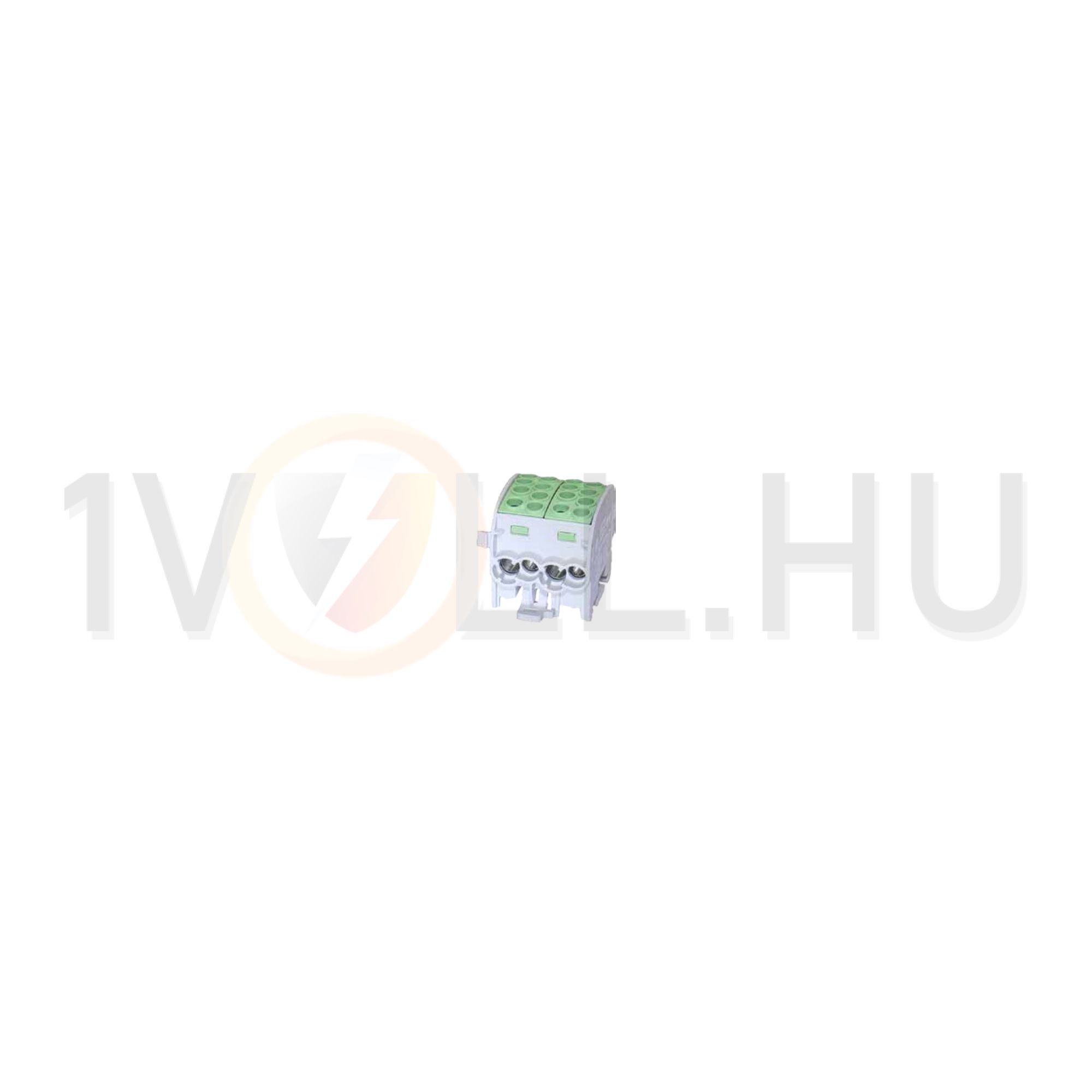 Fővezetéki leágazókapocs 428/125A Cu/Al ónozott zöld 4x35+4x25mm4 2P HLAK 35/25-D PE LEIPOLD - 080220-2-3