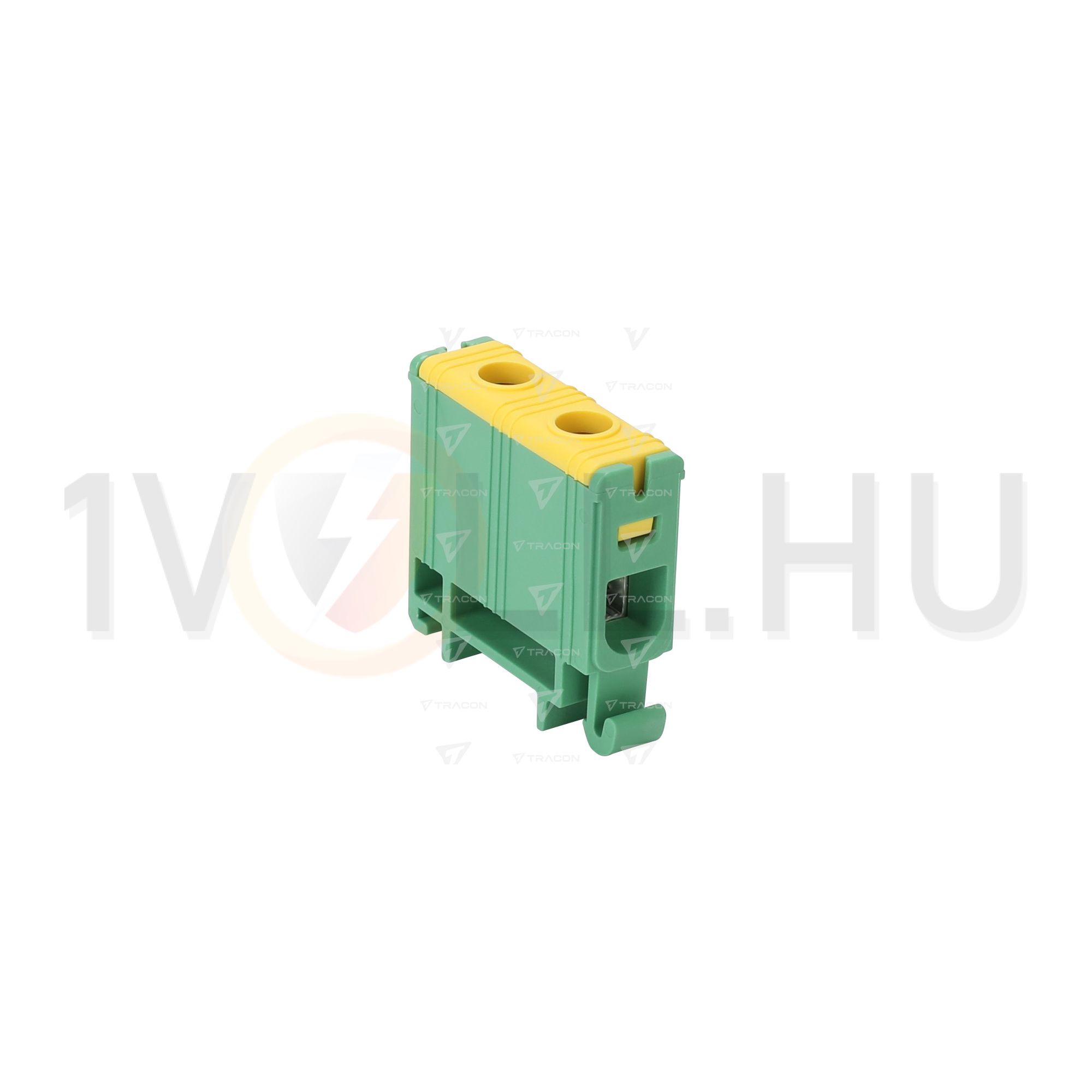 Fővezetéki leágazókapocs 85A/400VAC 1x1,5-16mm2 Al/Cu zöld/sárga 1P 16mm2 TRACON - FLEAL-16/1ZS
