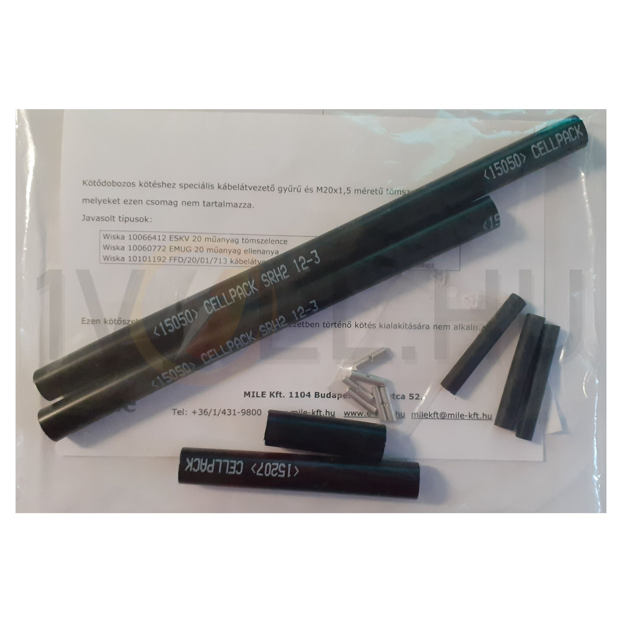 Fűtőkábel csatlakozókészlet cső-/ereszfűtéshez D-TRACE/ELSR/SJXFJ-hez SRH2 12-3+SRUM 6-2 +6xtold - KÖT1