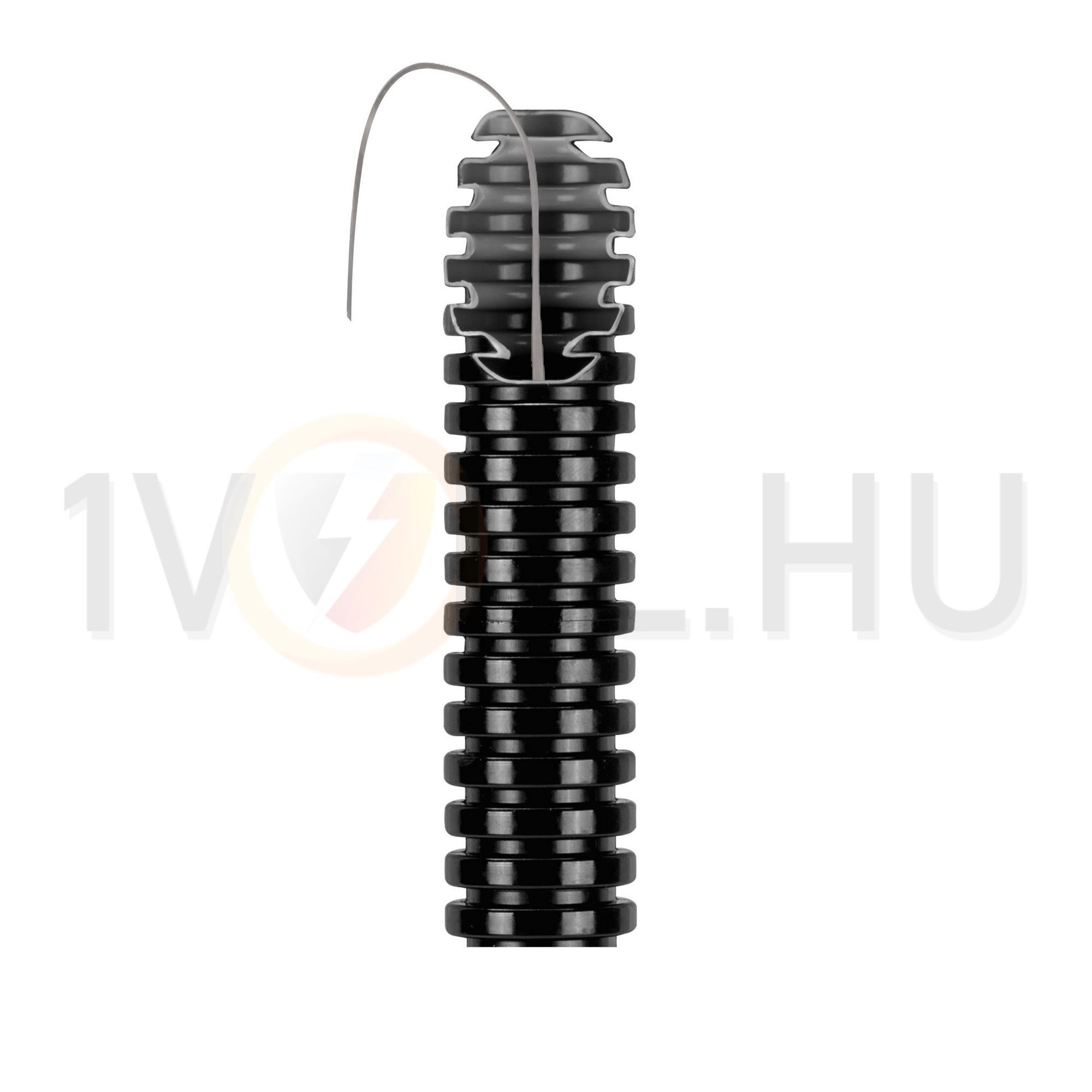 Gégecső lépésálló behúzószállal 100m UV-álló 20mm/ 14.1mm PVC fekete hajlítható FK15 GEWISS - DX15120R