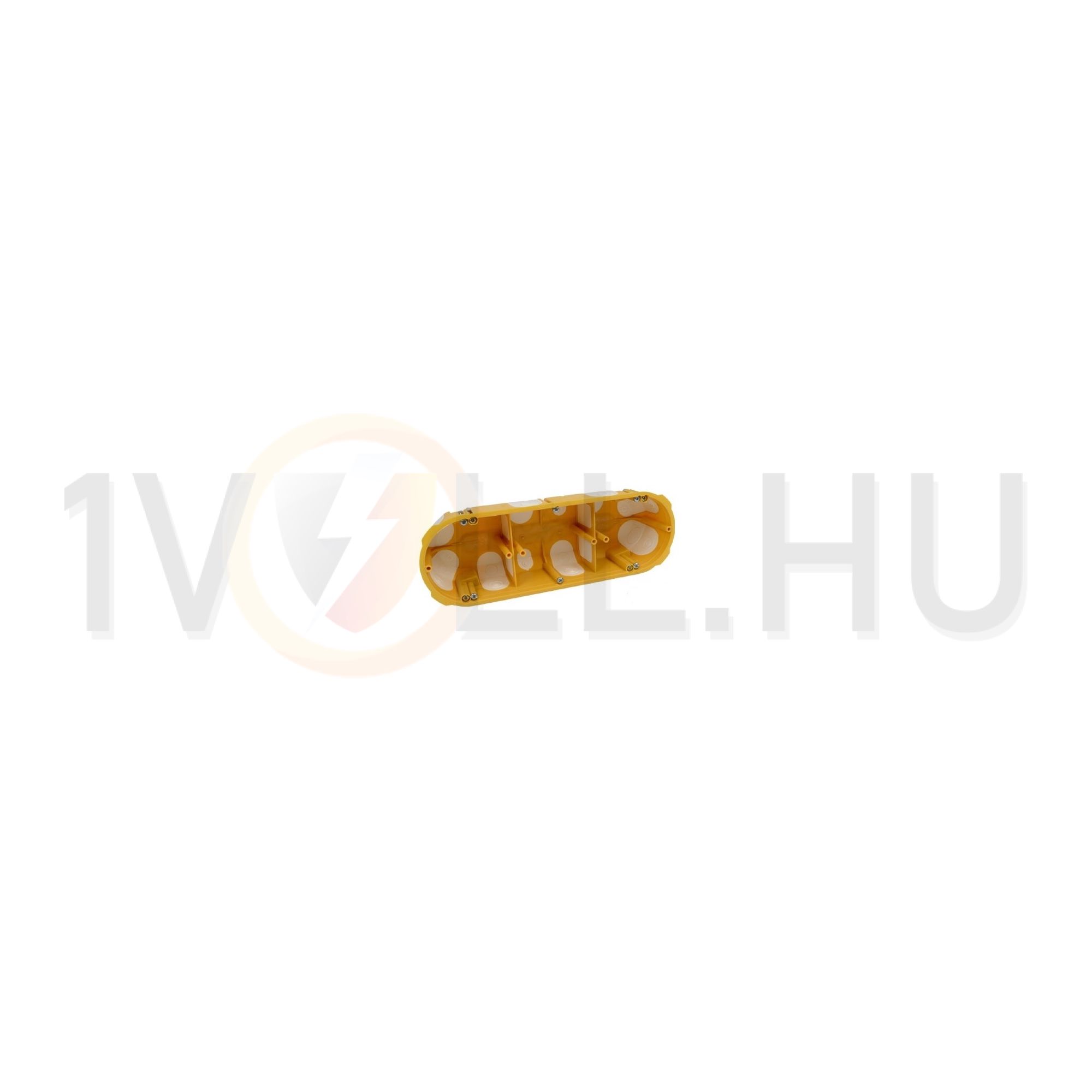 Gipszkarton szerelvénydoboz gumis ovális 209mmx 68mm x műanyag sárga csavarral KPL KOPOS - KPL 64-50/3LD_NA