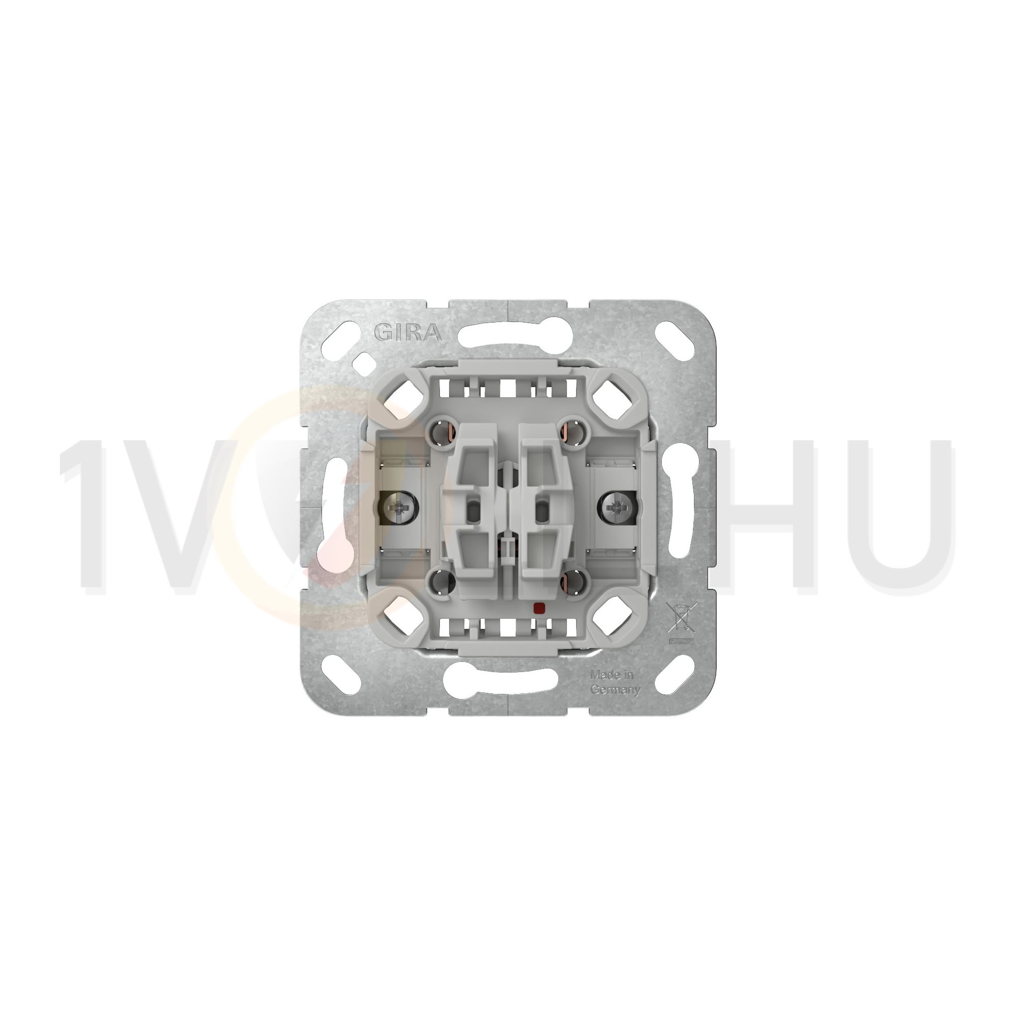 105 2x1P csillárkapcsoló süllyesztett rugós IP20 billentyű/gomb GIRA - 310500