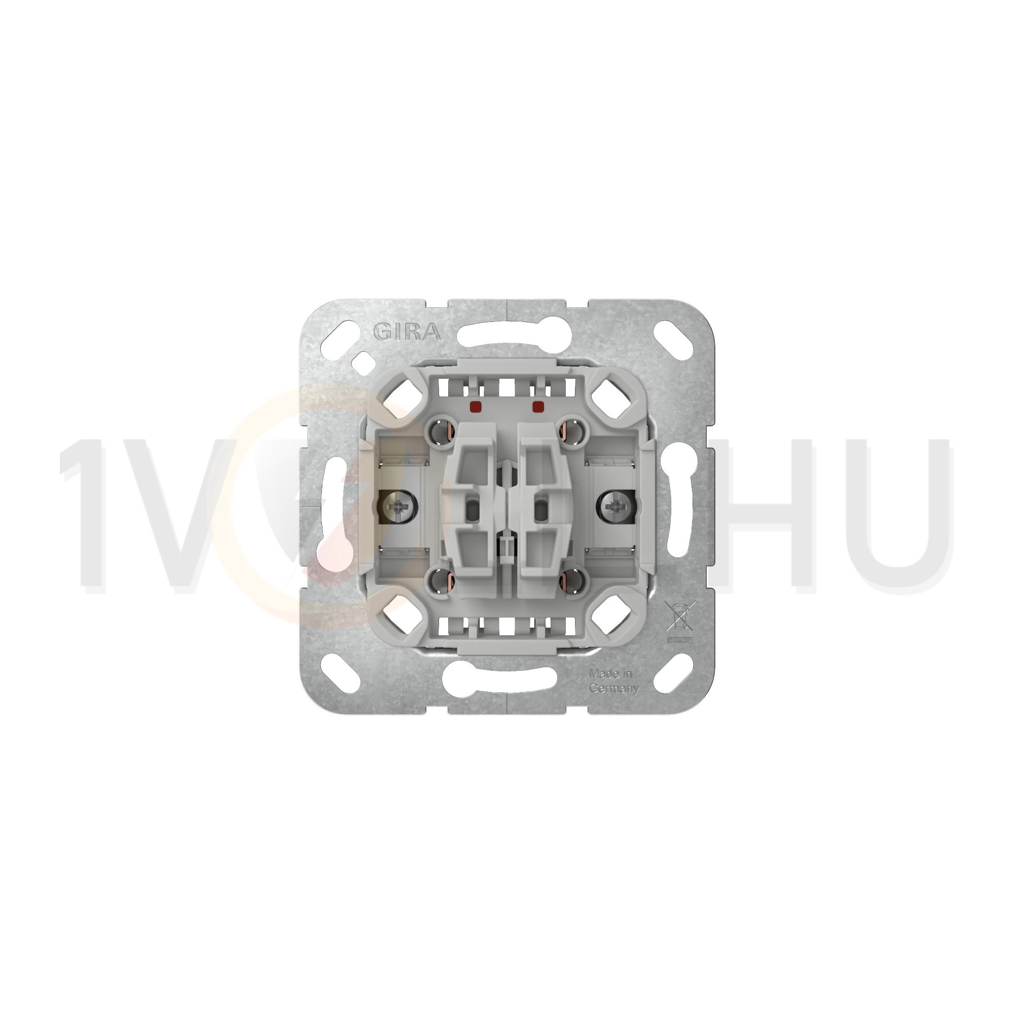 106+6 kettős váltókapcsoló süllyesztett rugós IP20 billentyű/gomb GIRA - 310800