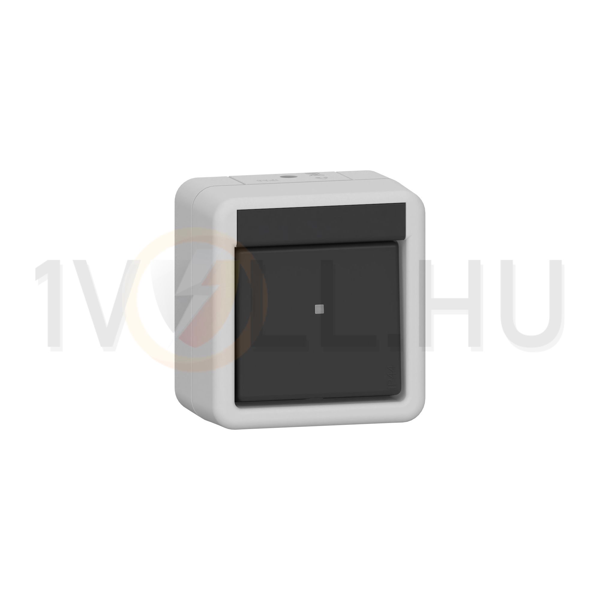 106 váltókapcsoló szürke falonkívüli rugós IP44 kivilágított (bekapcsolva) billentyű/gomb GIRA - 310630