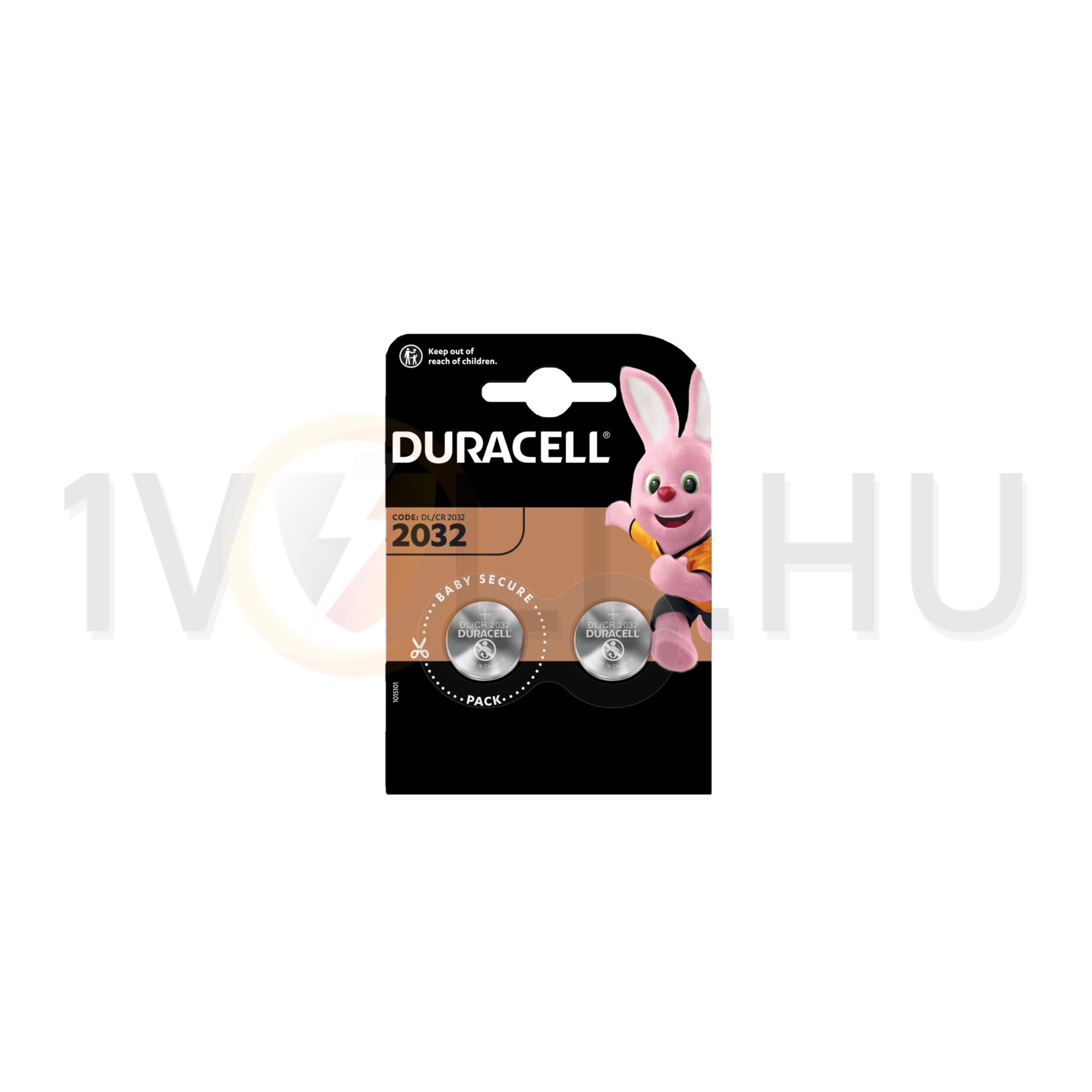 Gombelem 3V lítium CR2032 gombelem 210mAh DURACELL - CR2032B2