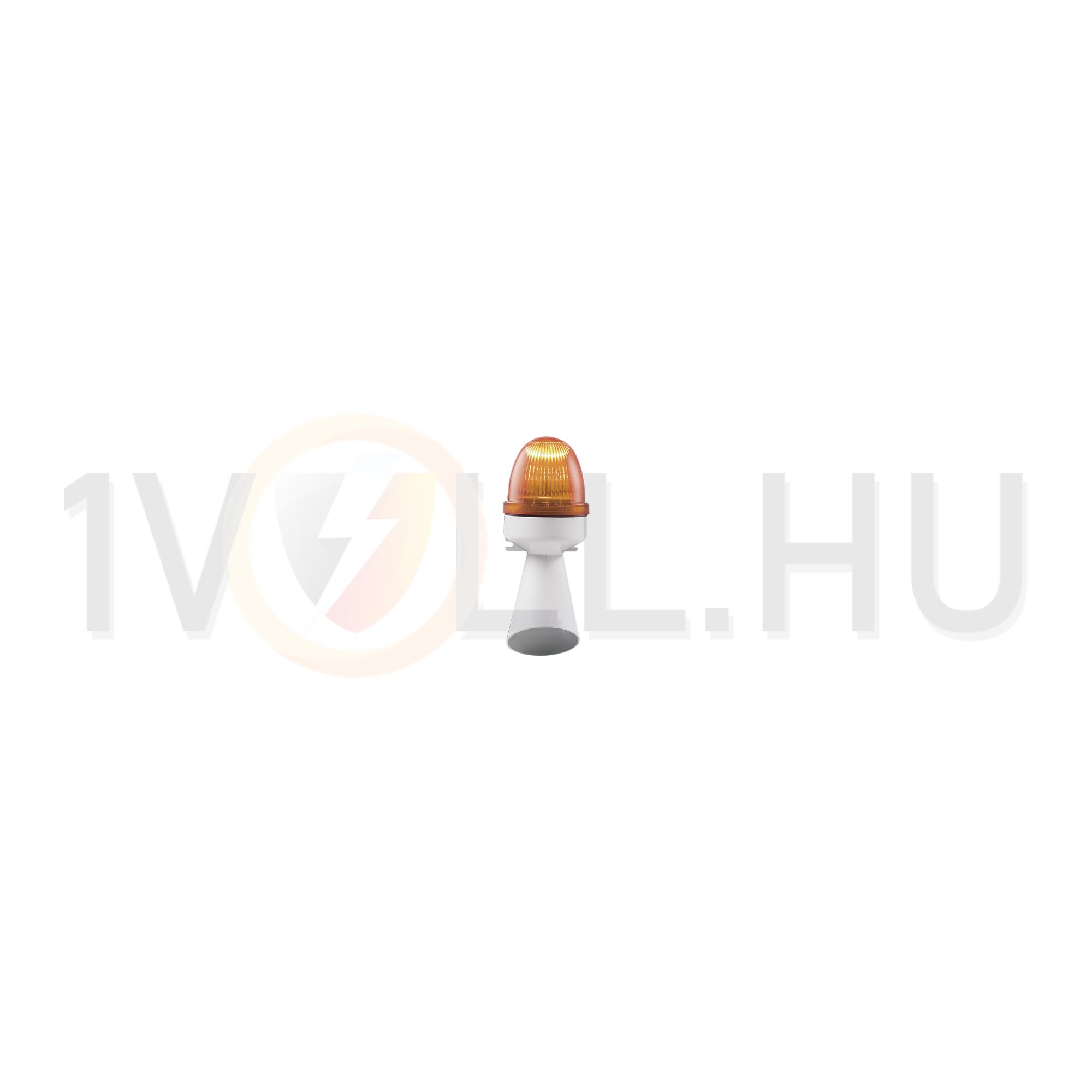 Jelzőkürt+fényjelző bel-/kültéri 24V DC narancs 96dB folyamatos hang HUPE WL 6311 24V DC GROTHE - 31341