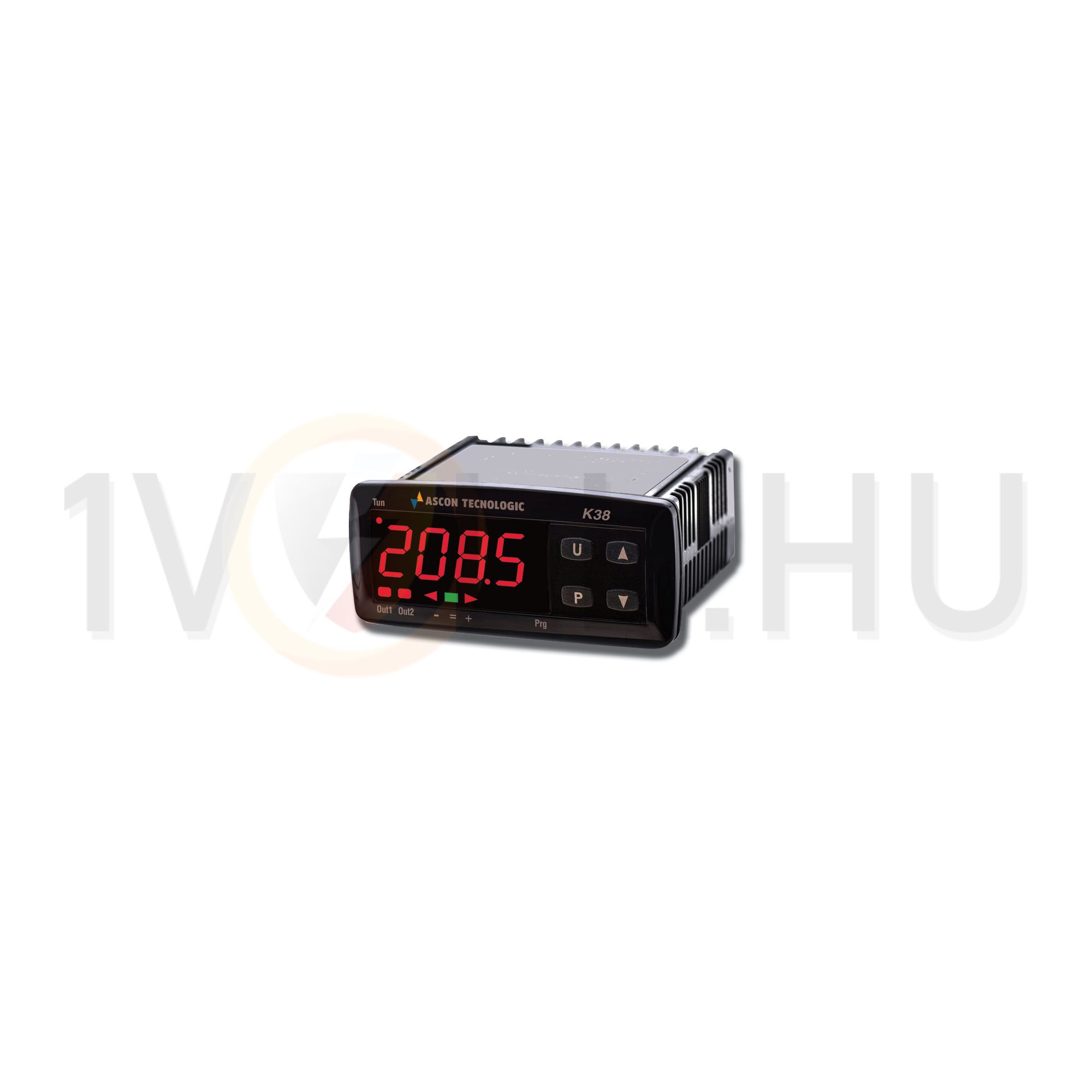 Hőfokszabályozó előlapba 1TC/Pt100-mV/2RO 78x35mm LCD AC/DC 2csat. 8A 12-24V 50-60Hz K38 ASCON - K38LCRR