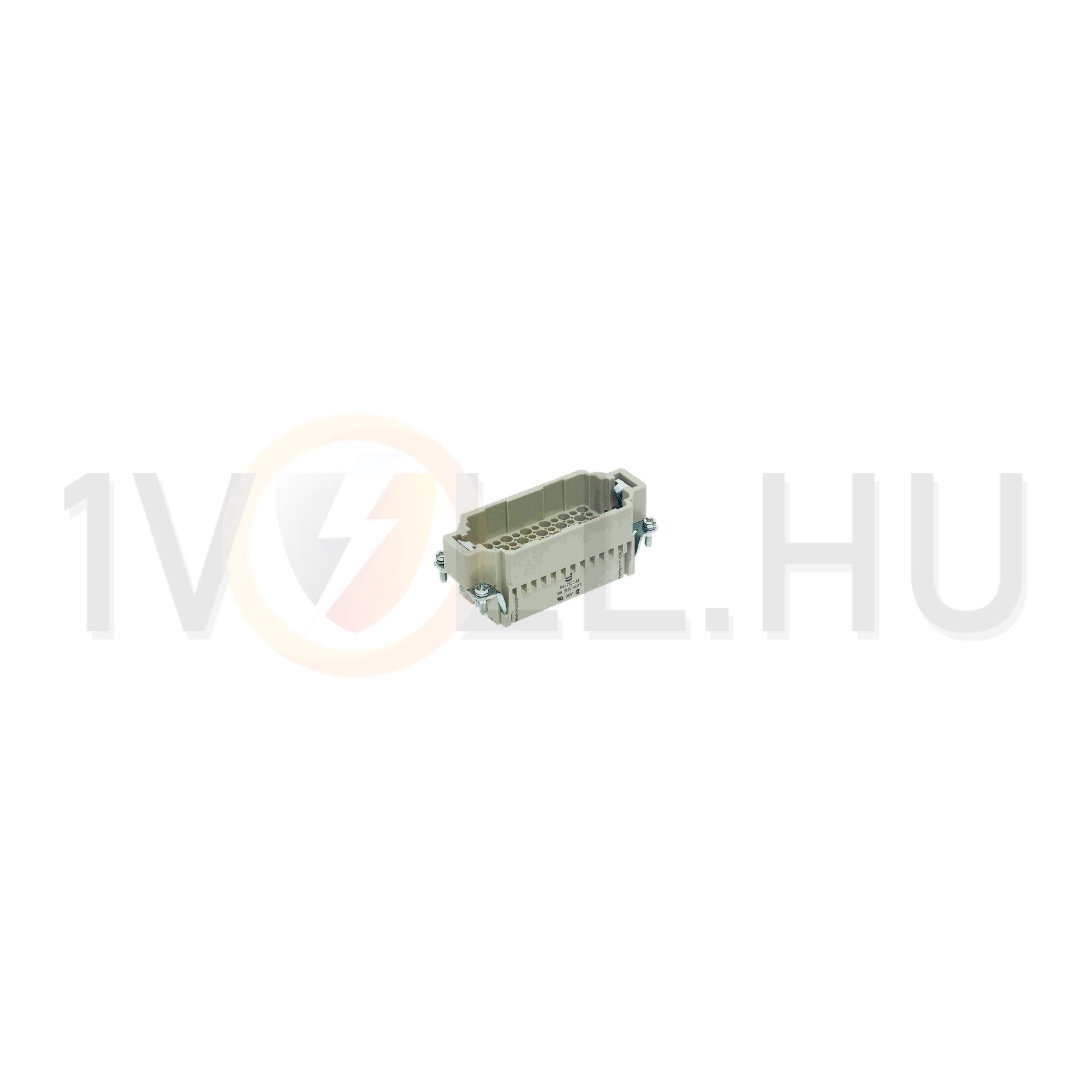 Ipari csatlakozó betét apa 72P 10A 250V krimpelt csapos termoplaszt-betét Han 72 DD-Sti-C HARTING - 09160723001