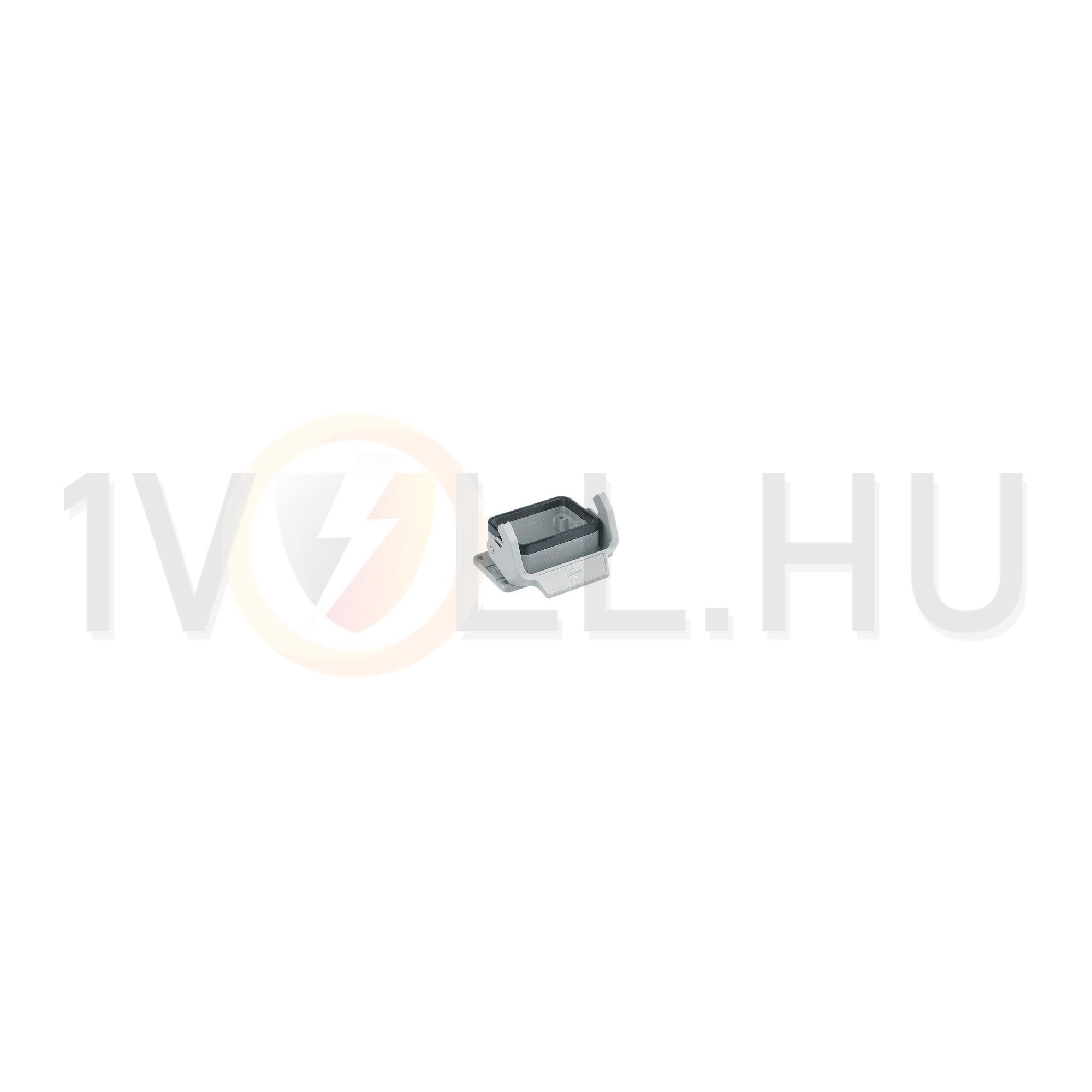Ipari csatlakozó ház kivágásra ráépíthető négyszögletes alumínium IP65 Han 6 B-agg-LB HARTING - 09300060301