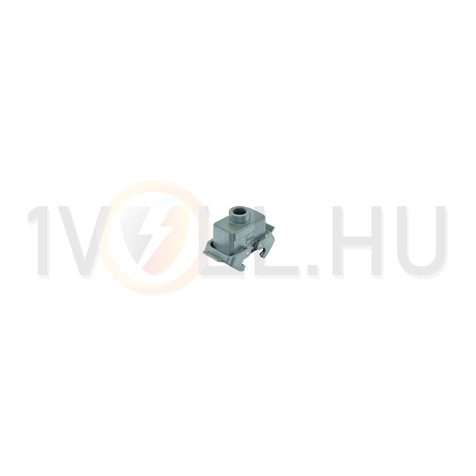 Ipari csatlakozó ház lengő aljzat alumínium-ház IP65 Han 10B-kg-QB-M20 HARTING - 19300101730